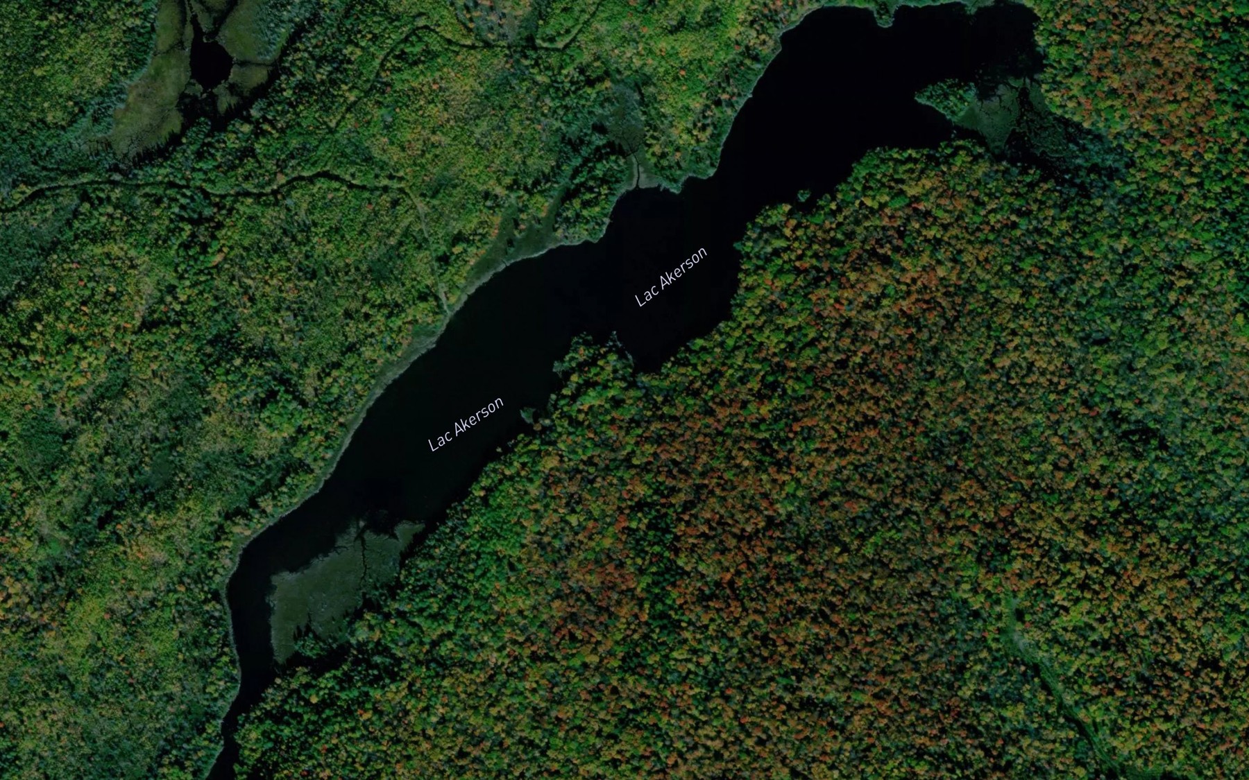 Satellite map of the Lac Akerson