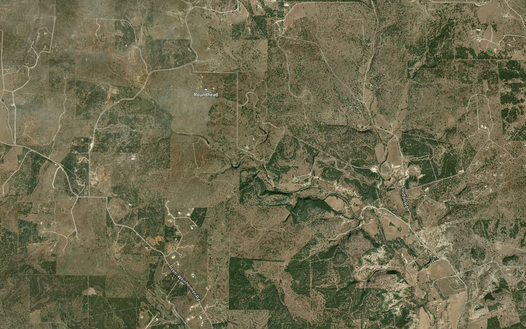 Satellite map of the Middle Creek