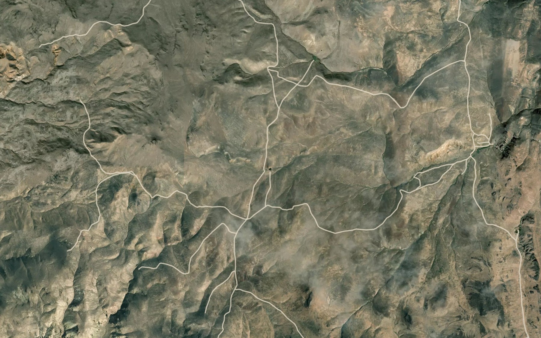 Satellite map of the Sheephead Reservoir