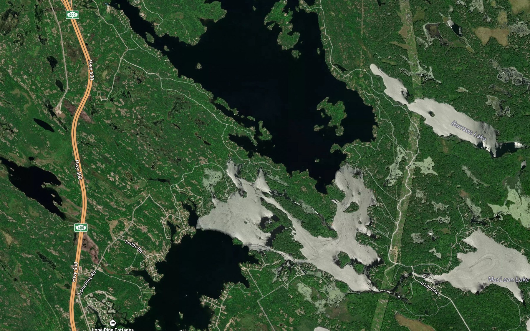 Satellite map of the Regina Bay