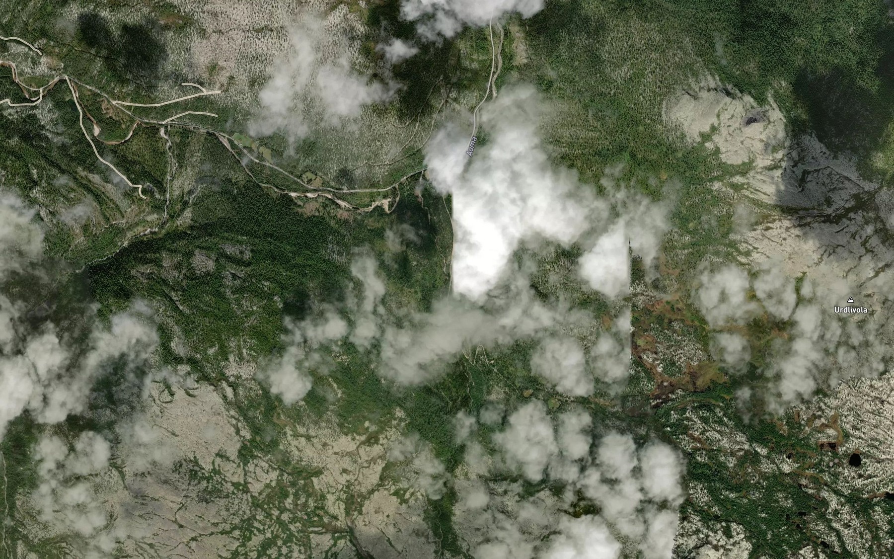 Satellite map of the Kjolbekken