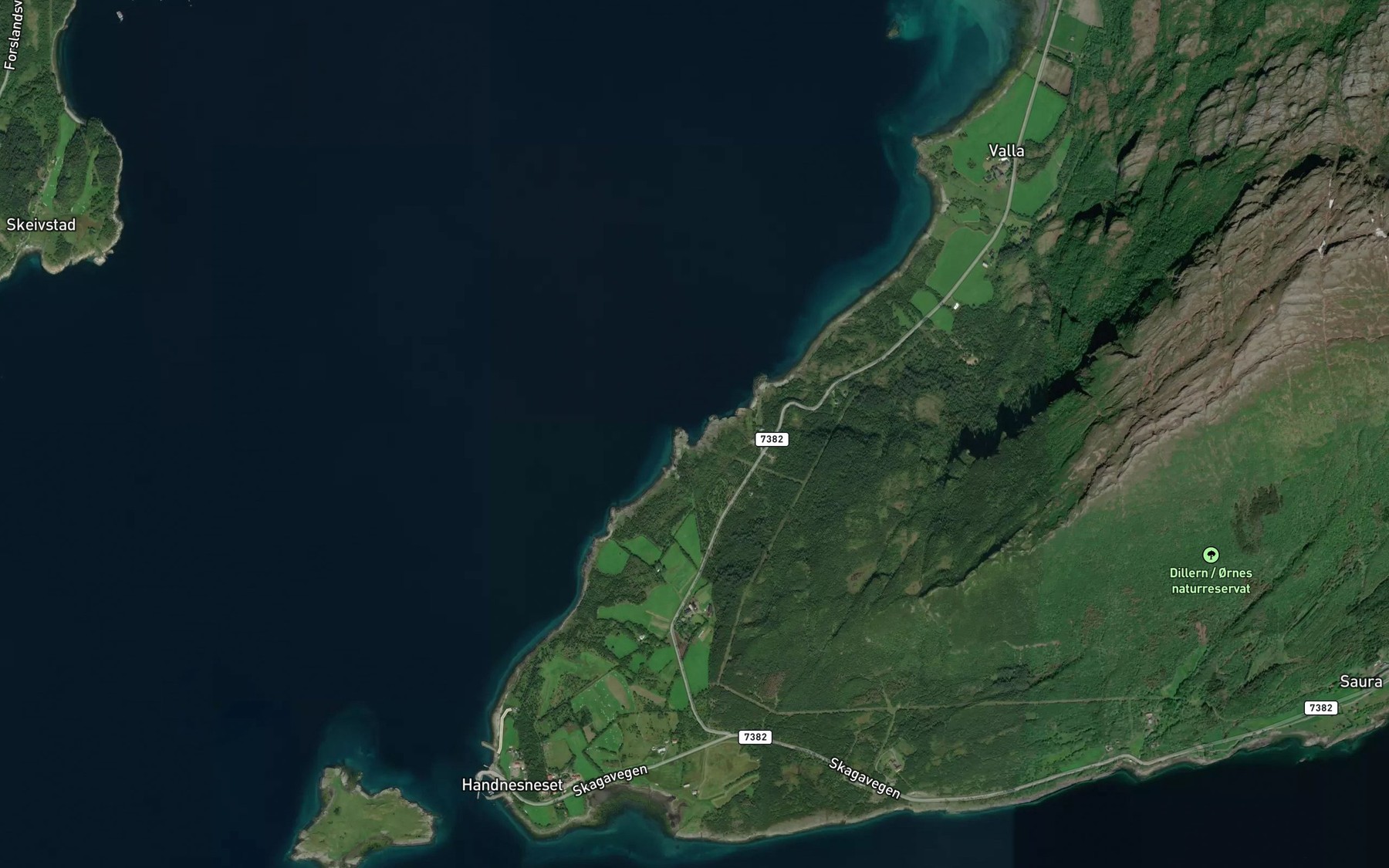Satellite map of the Nordsjyen
