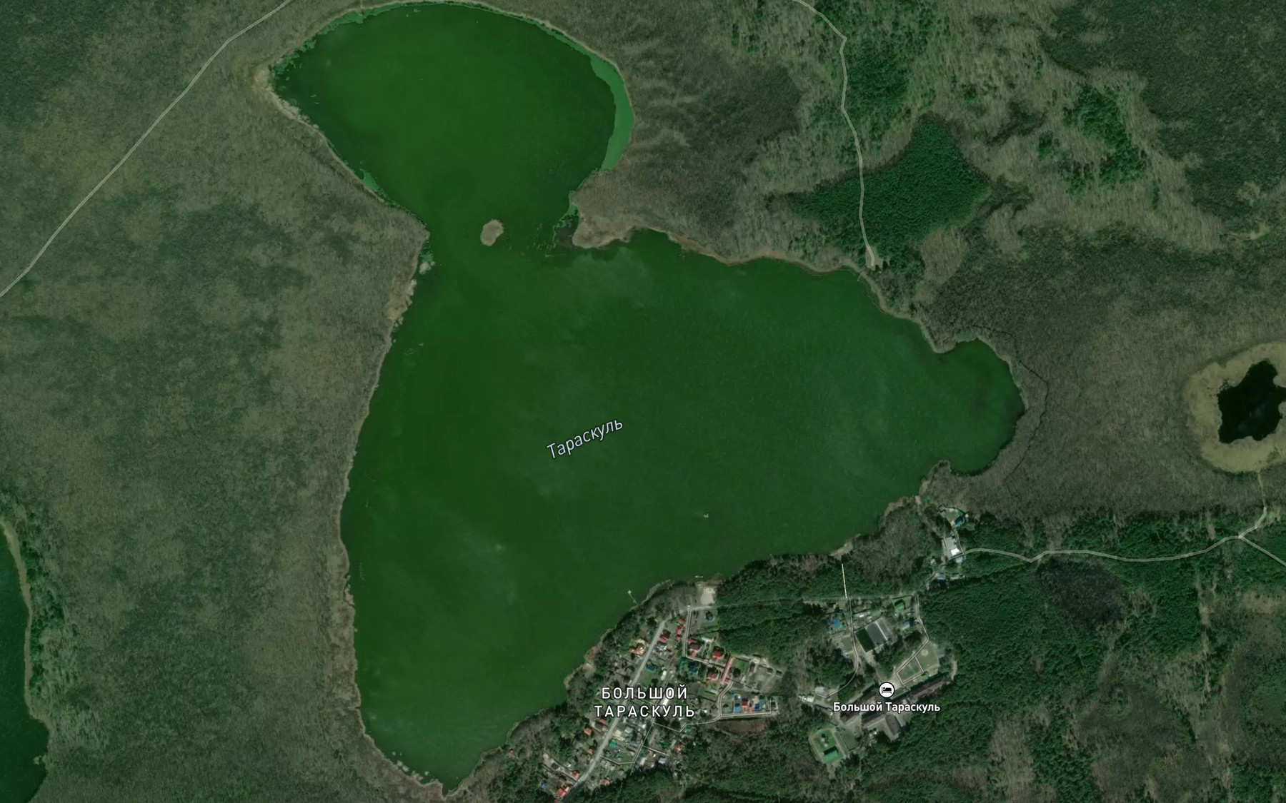 Satellite map of the Ozero Taraskul'