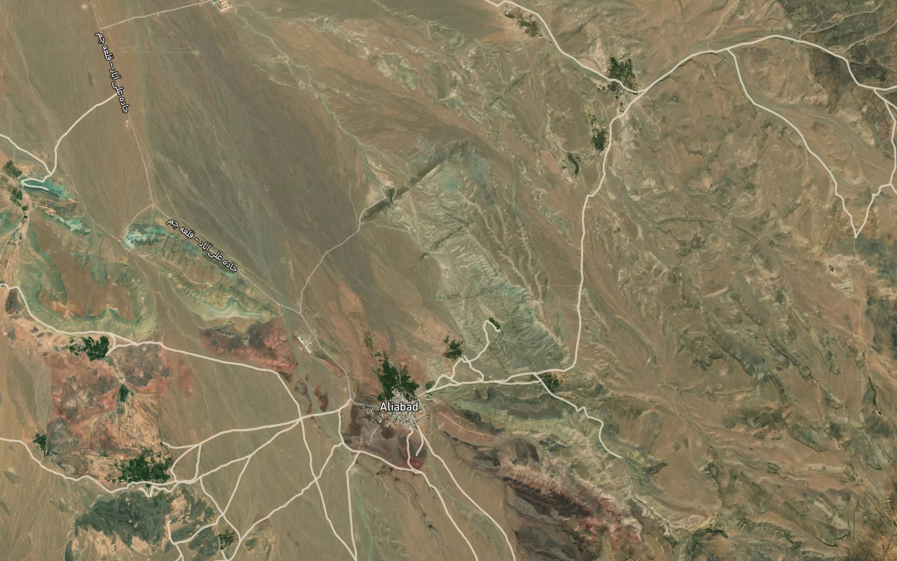 Satellite map of the Cheshmeh-ye Eslam