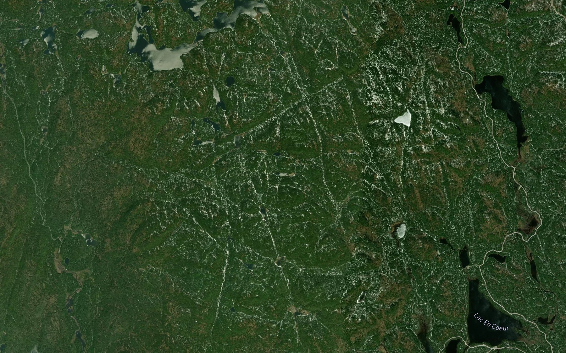 Satellite map of the Lac Edouard