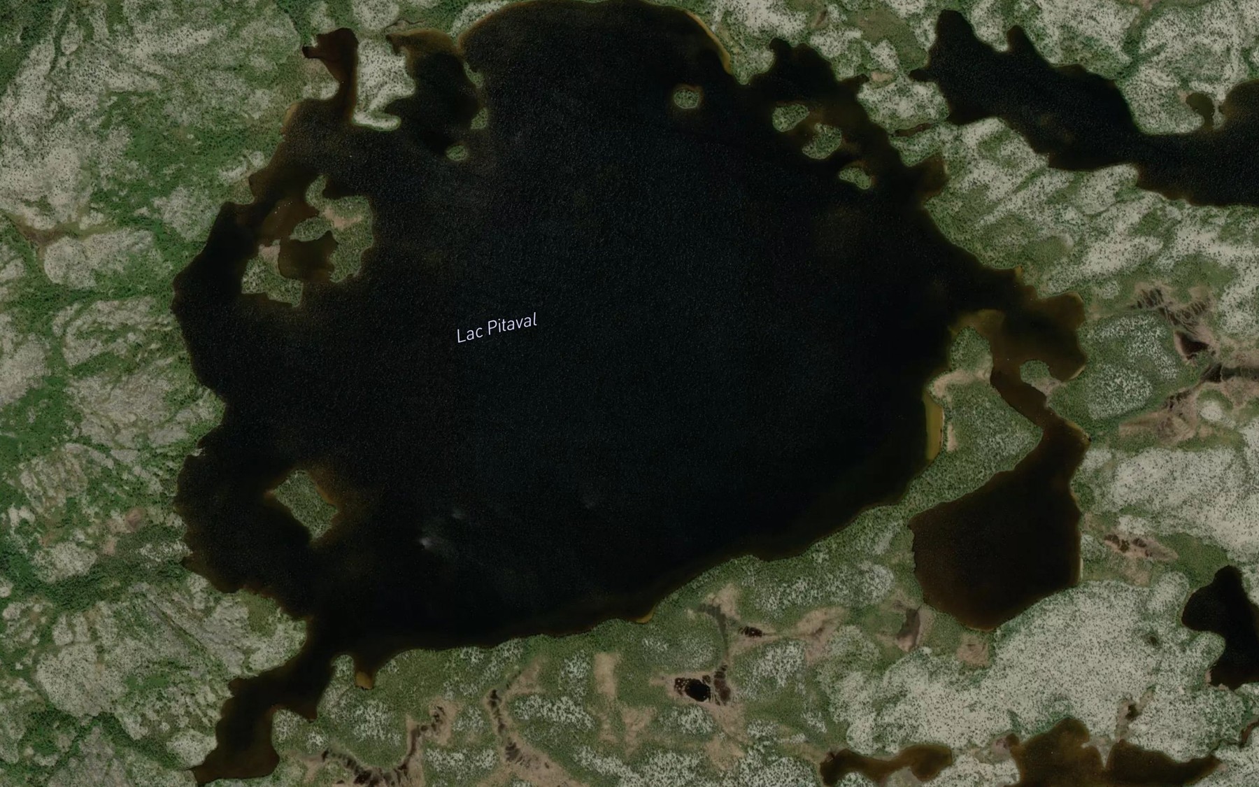 Satellite map of the Lac Pitaval
