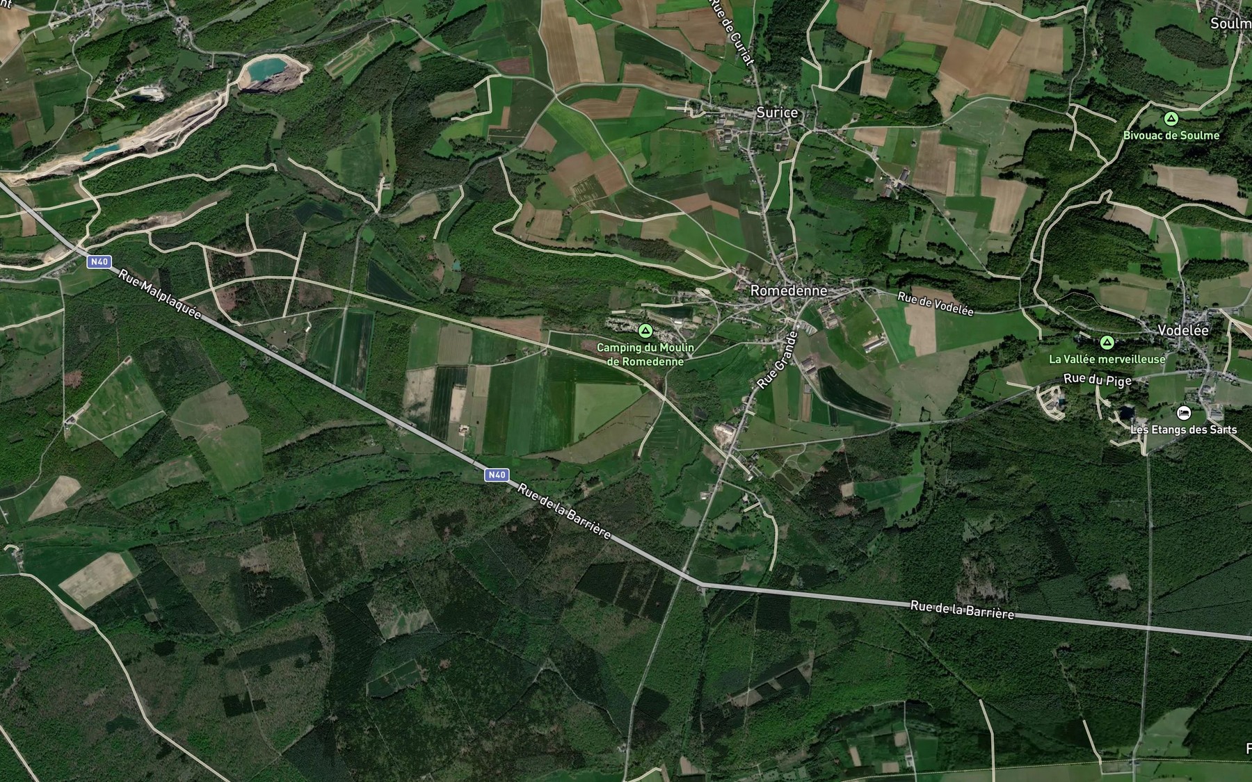 Satellite map of the Grand Ry