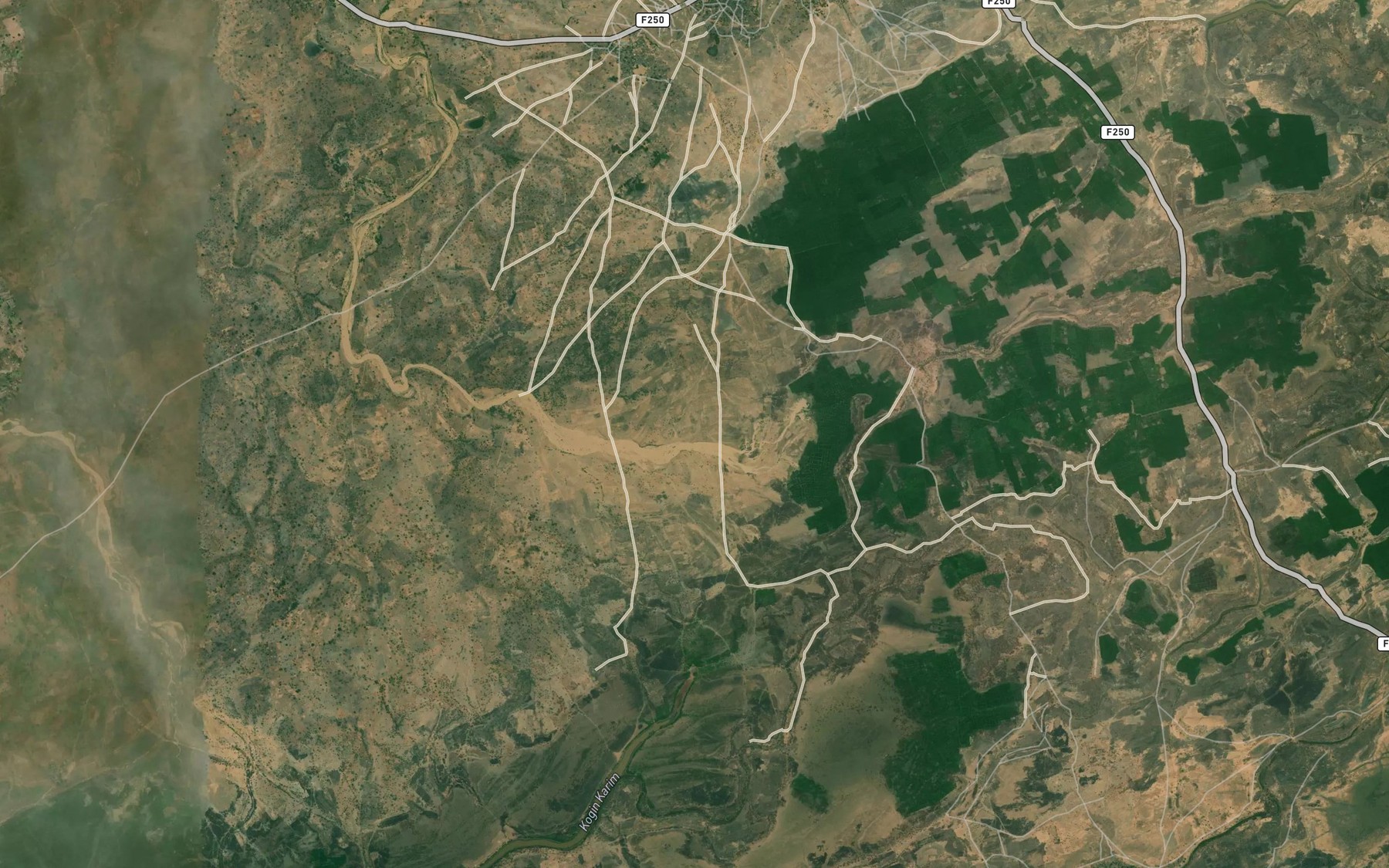 Satellite map of the Rafin Karim