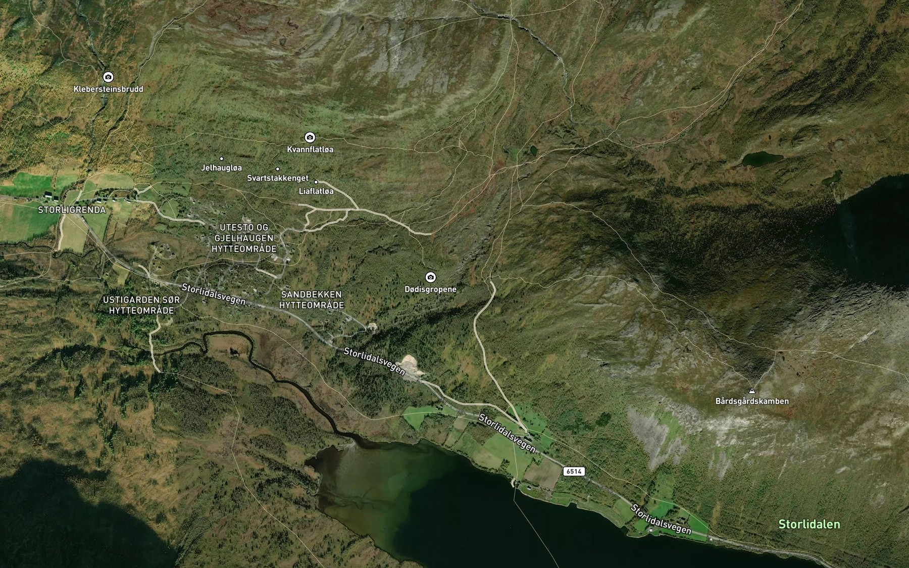 Satellite map of the Hammer-bekken