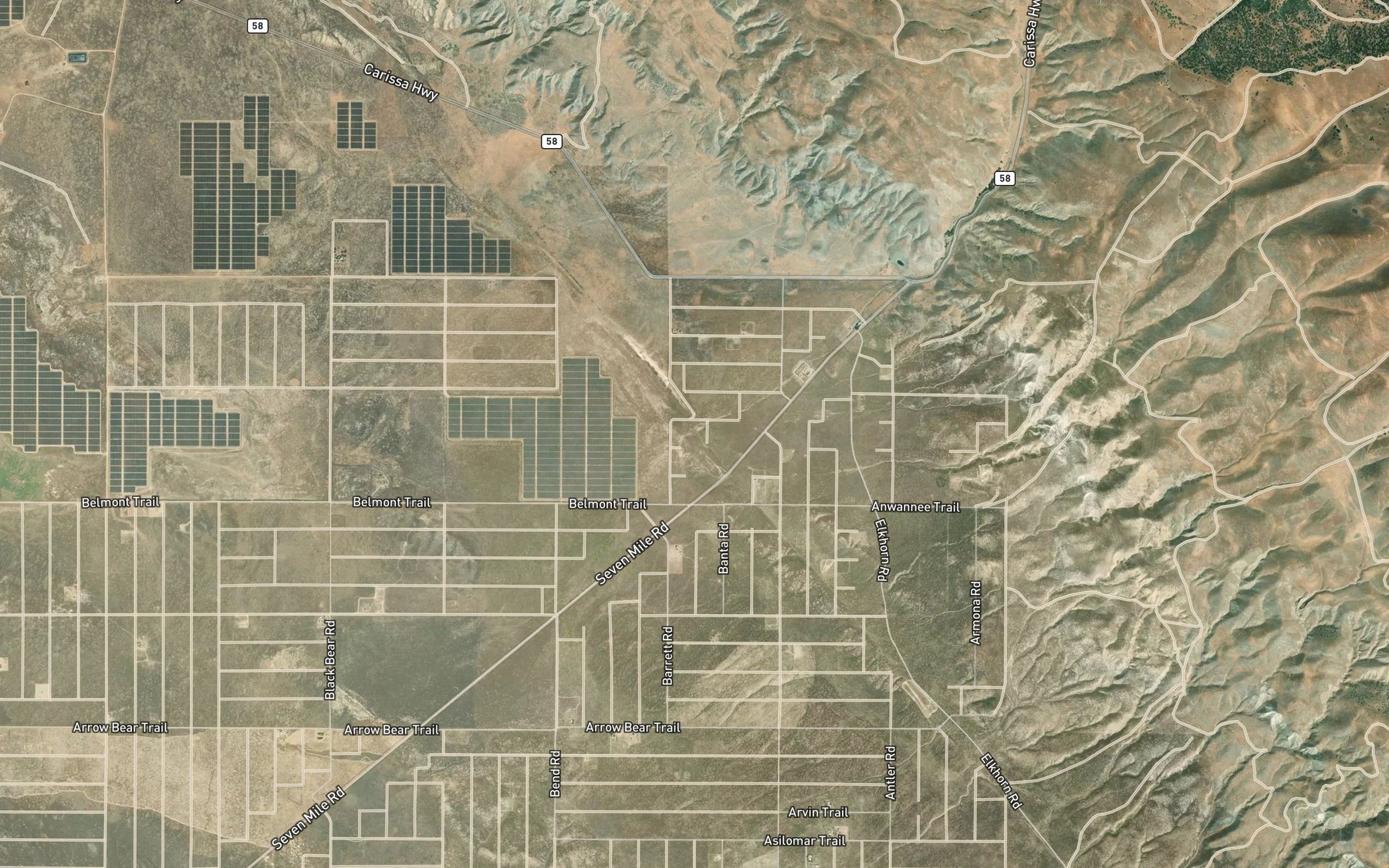 Satellite map of the San Diego Creek