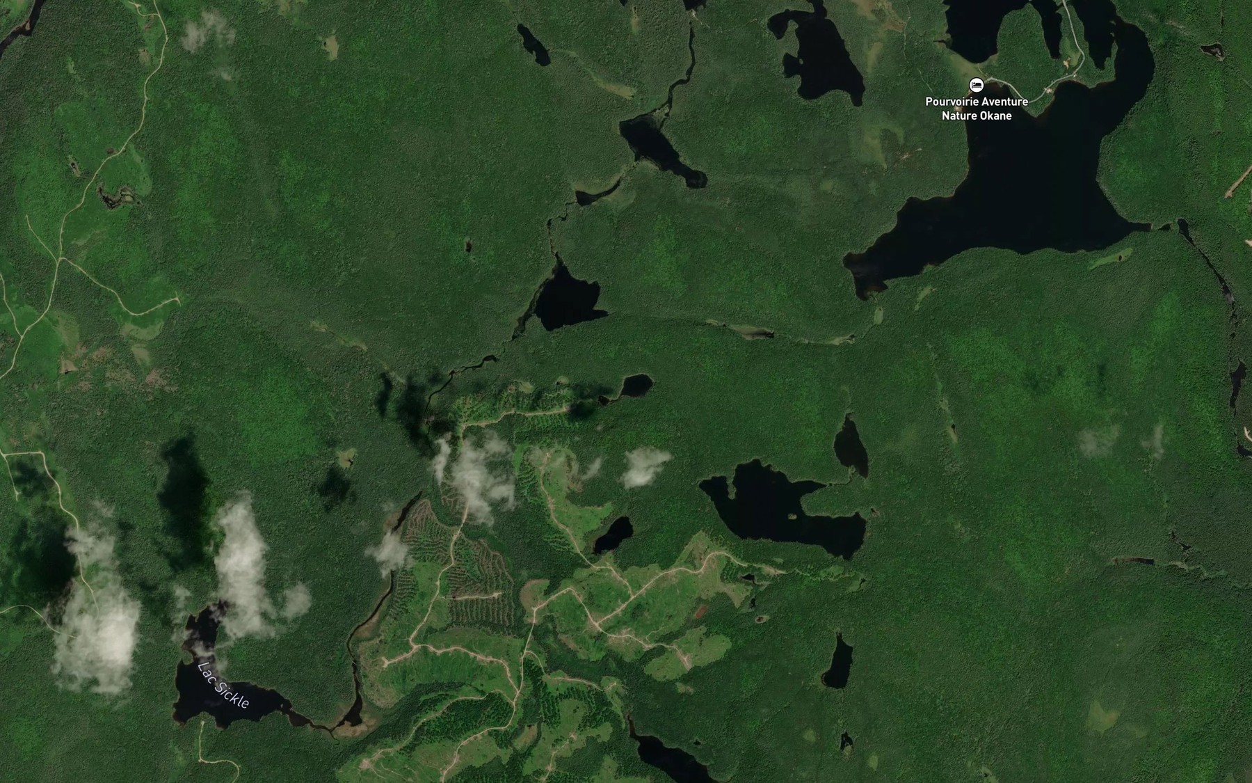 Satellite map of the Lac du Numero-9