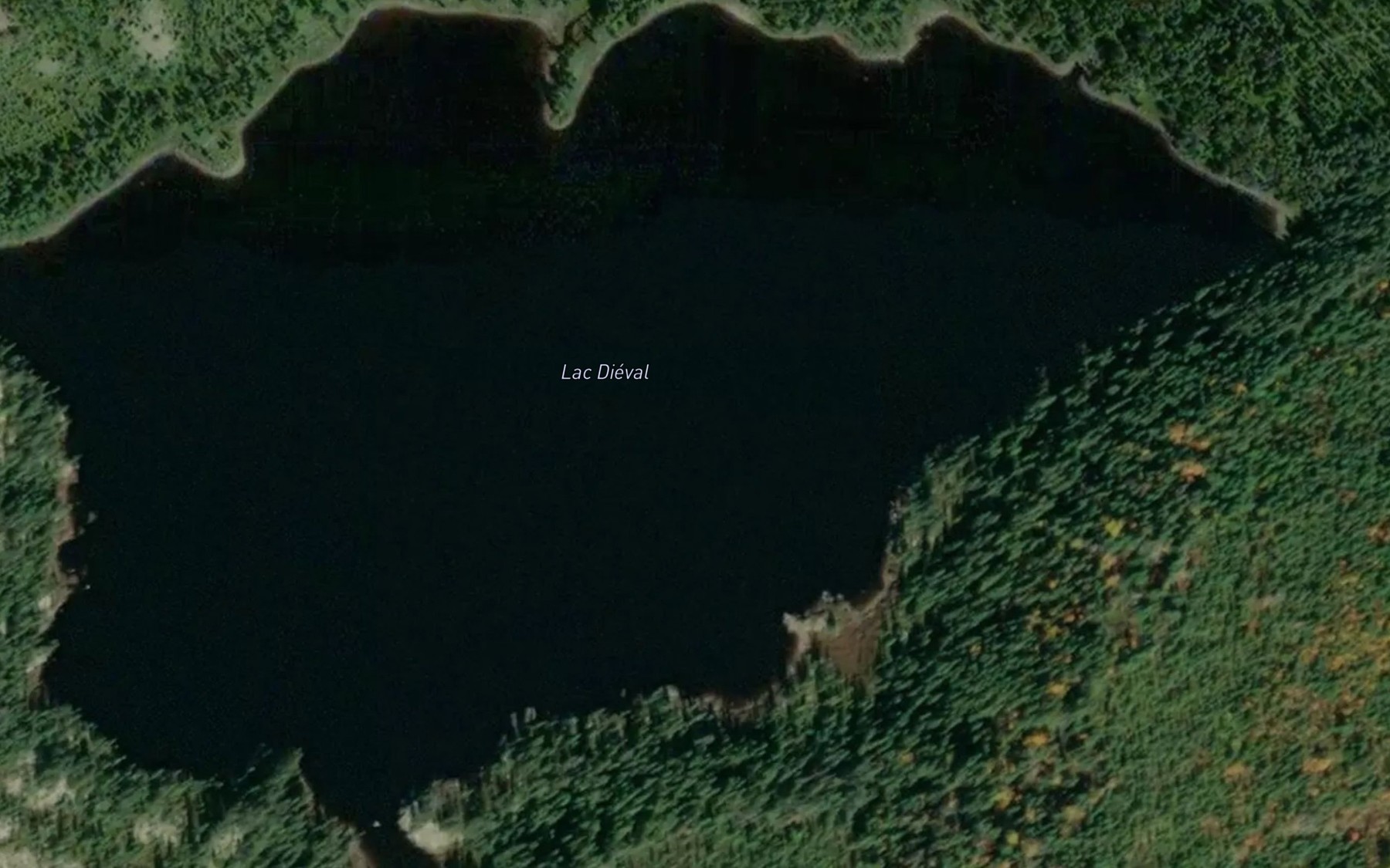 Satellite map of the Lac Dieval