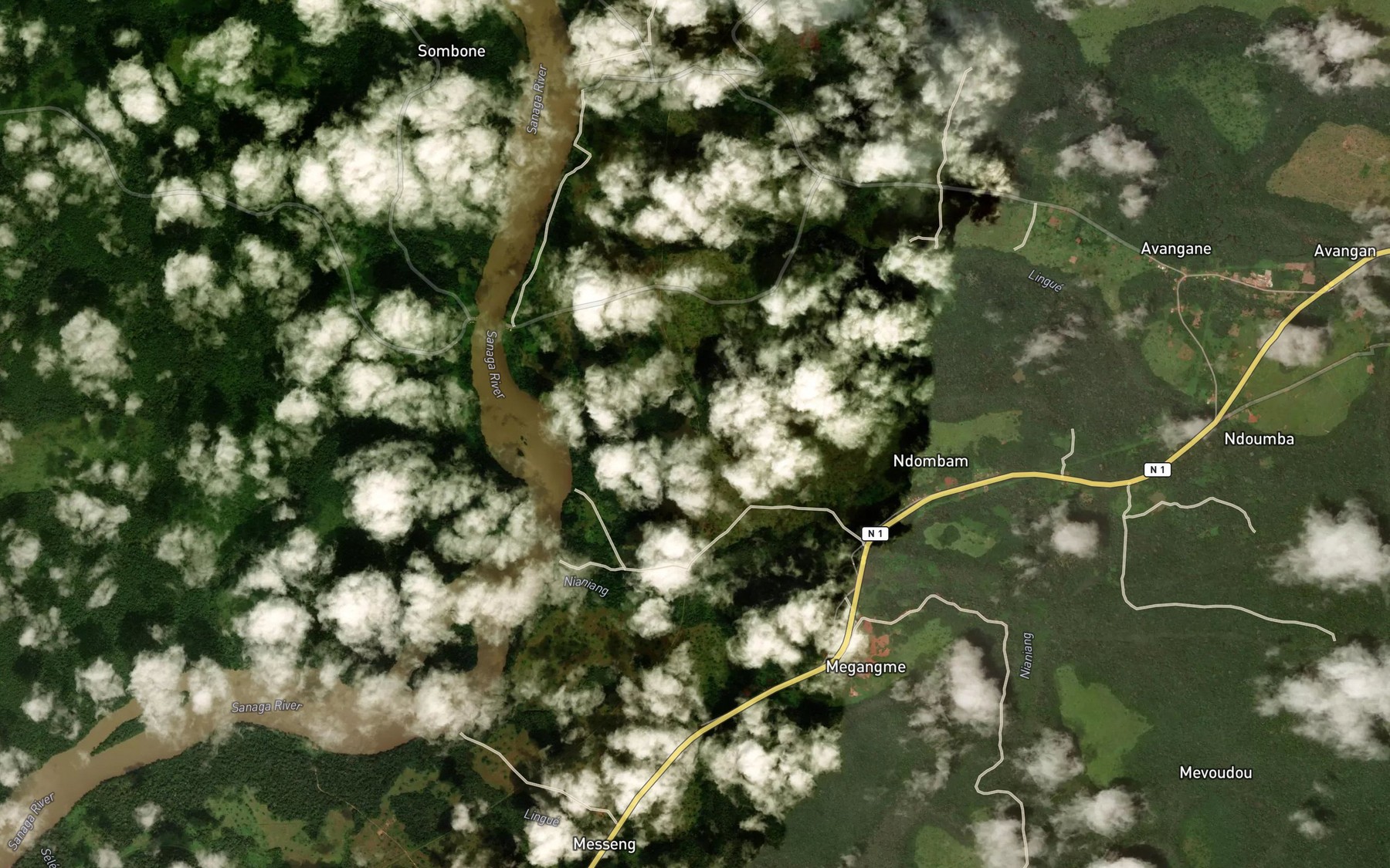 Satellite map of the Lingue