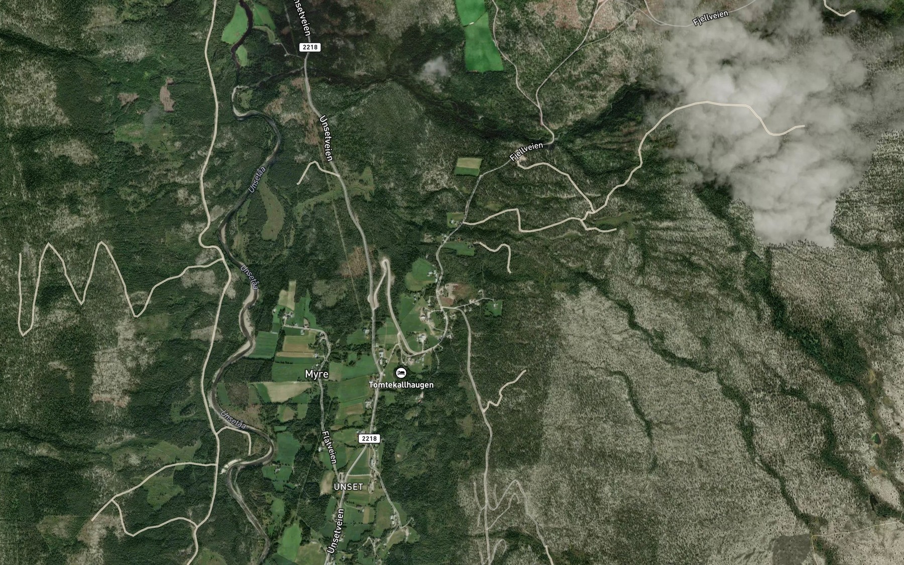 Satellite map of the Nordgardsbekken