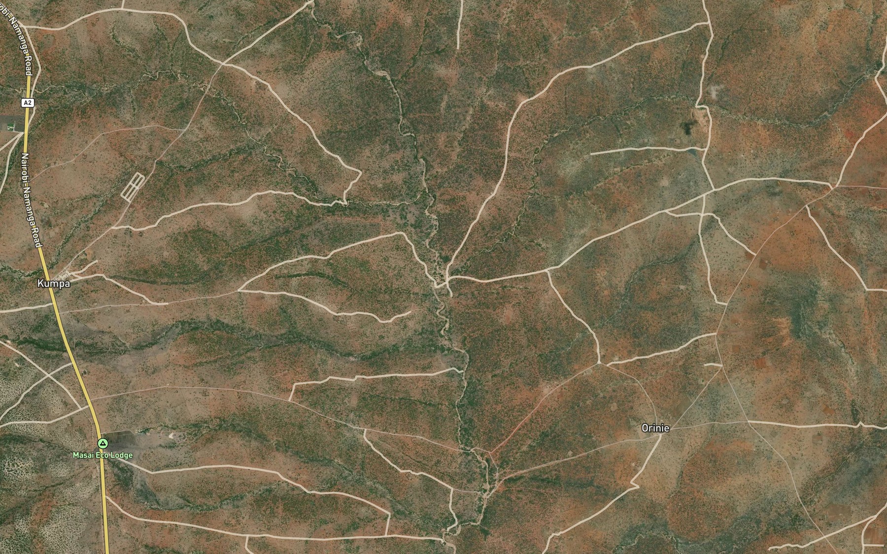Satellite map of the Morgo