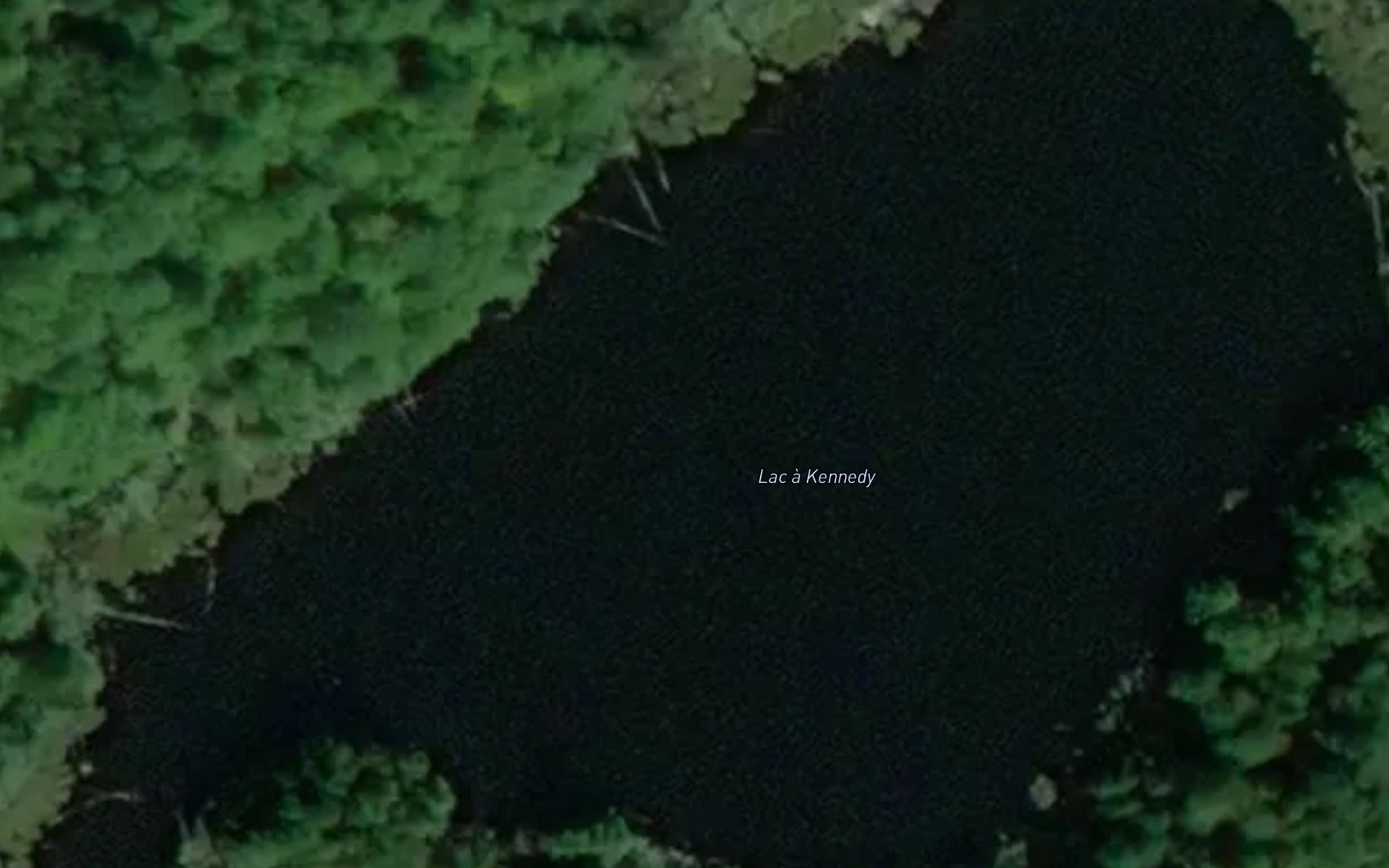 Satellite map of the Lac a Kennedy