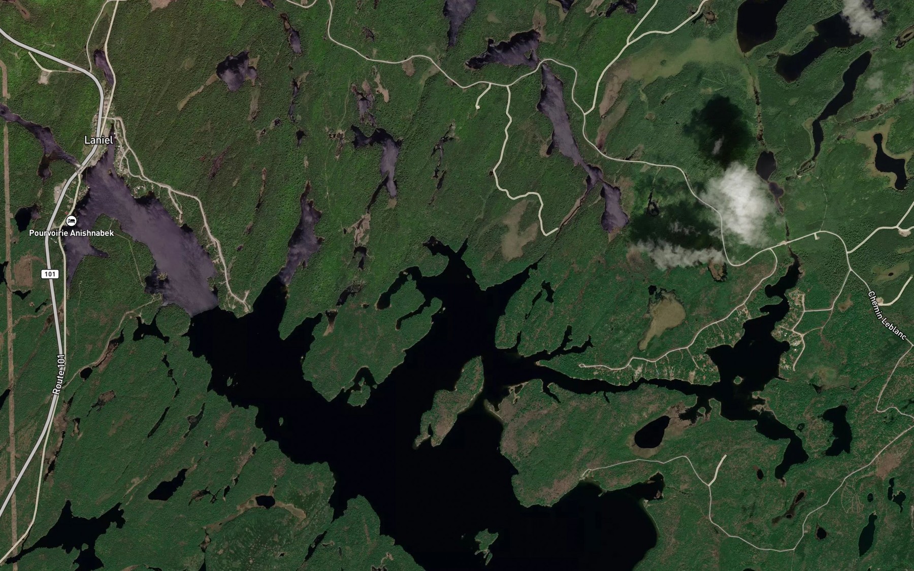 Satellite map of the Baie MacAdam