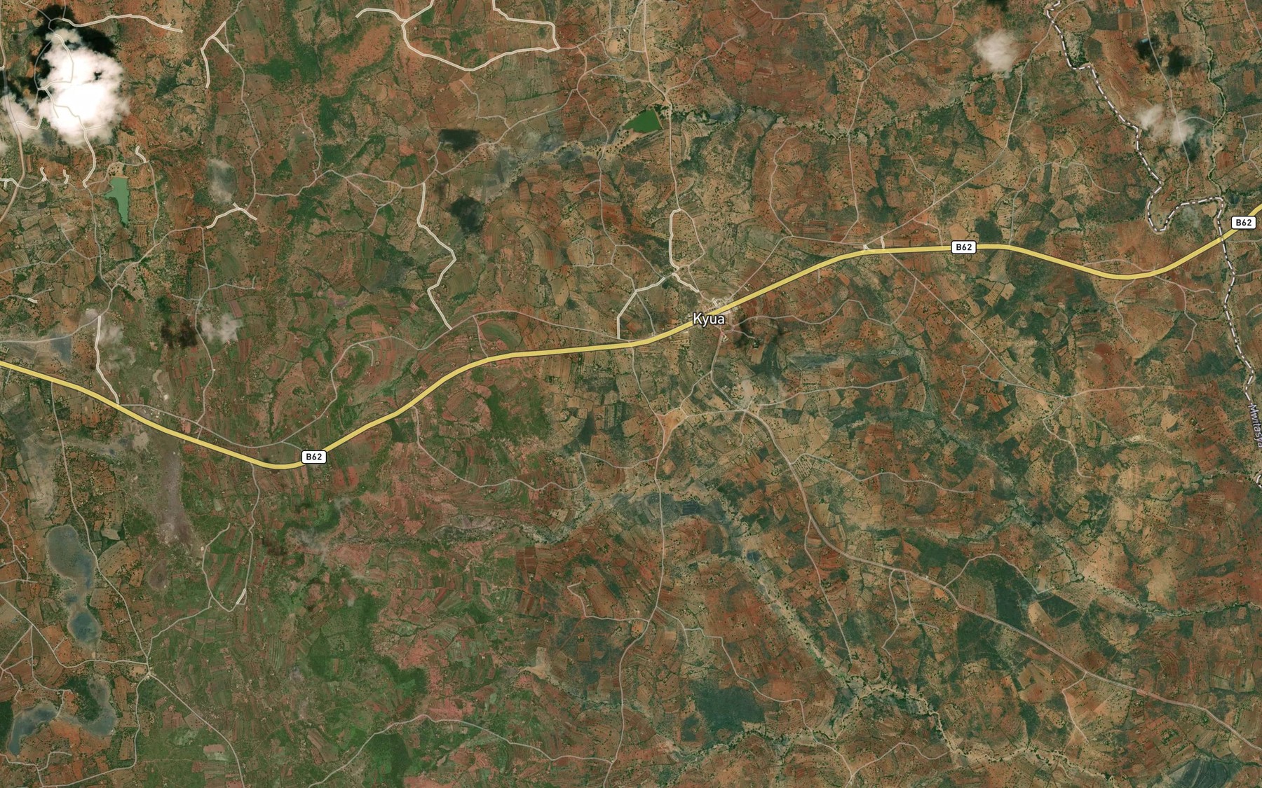 Satellite map of the Kyua Dam