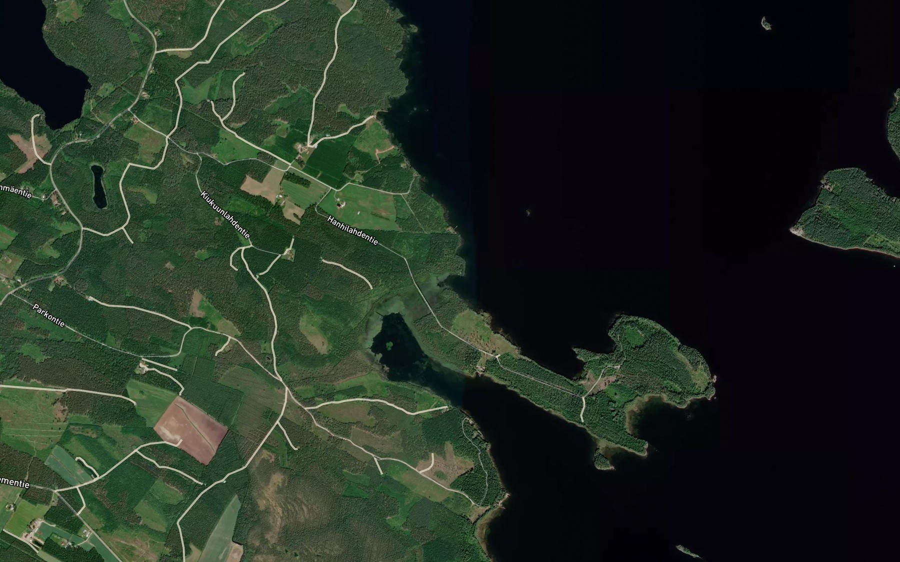 Satellite map of the Nivanlahti