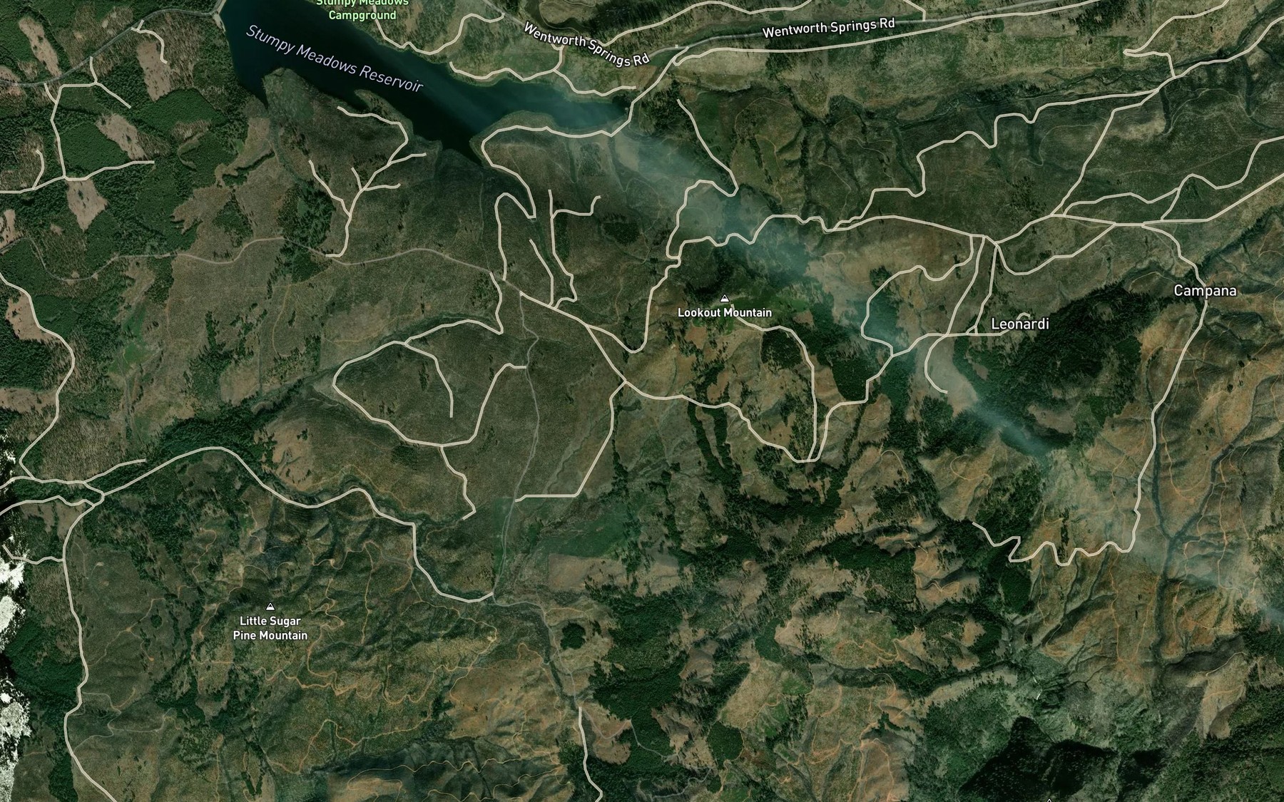 Satellite map of the Jackson Spring