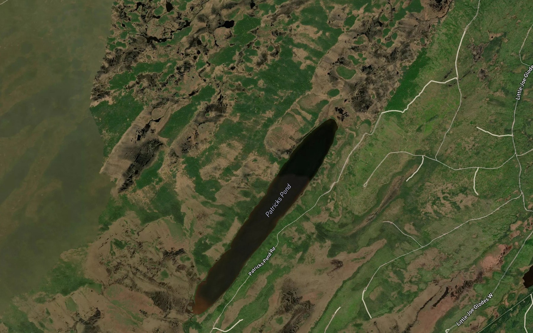 Satellite map of the Patricks Pond