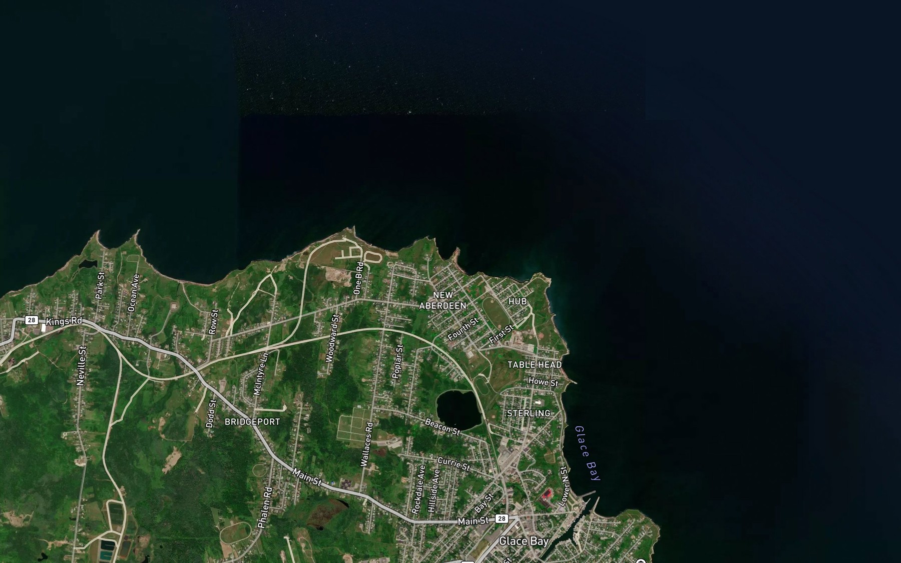 Satellite map of the Number One-B Reef