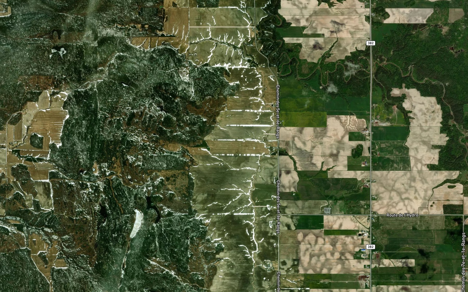 Satellite map of the Ruisseau Bleu