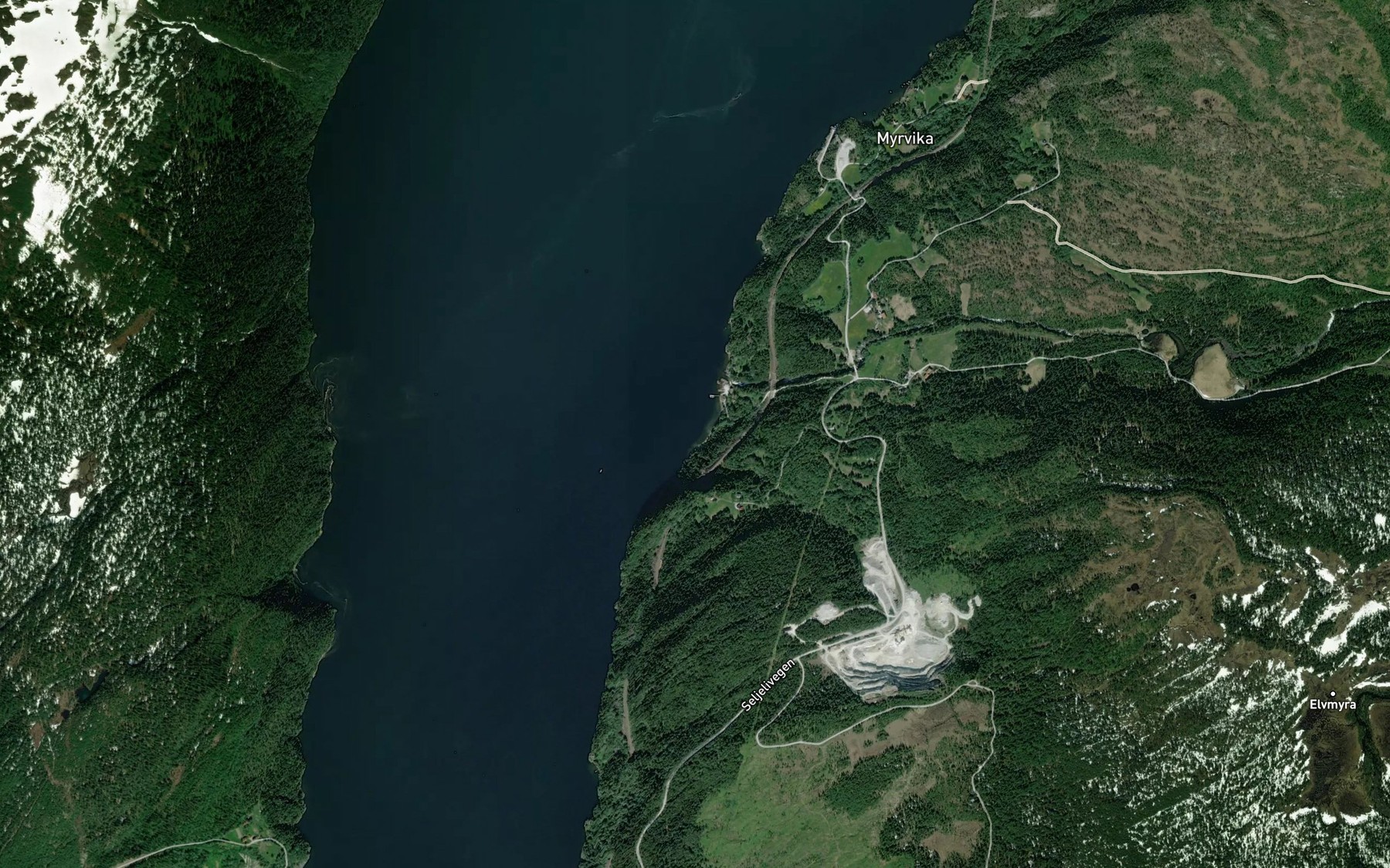 Satellite map of the Sagvika