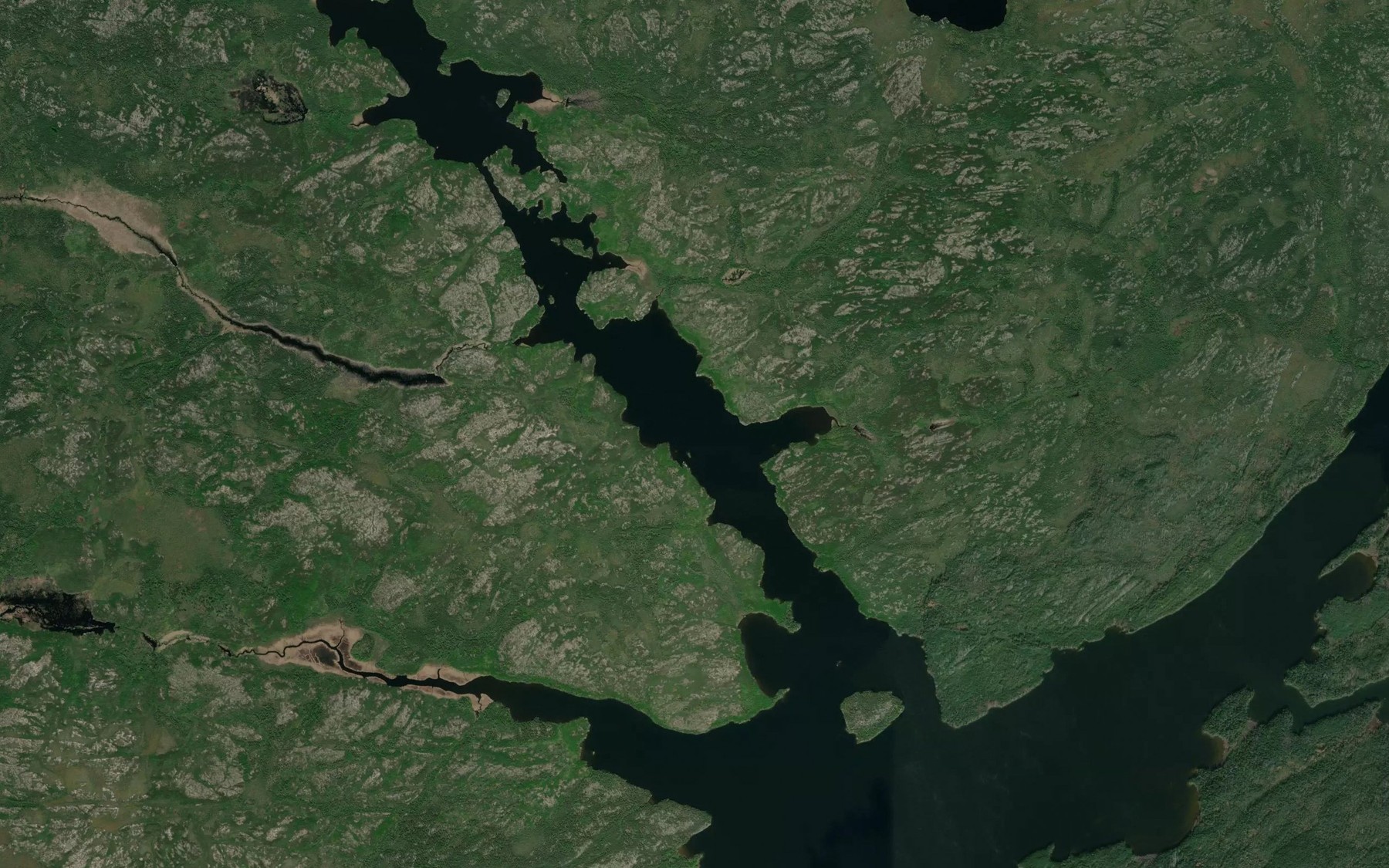Satellite map of the Long Bay