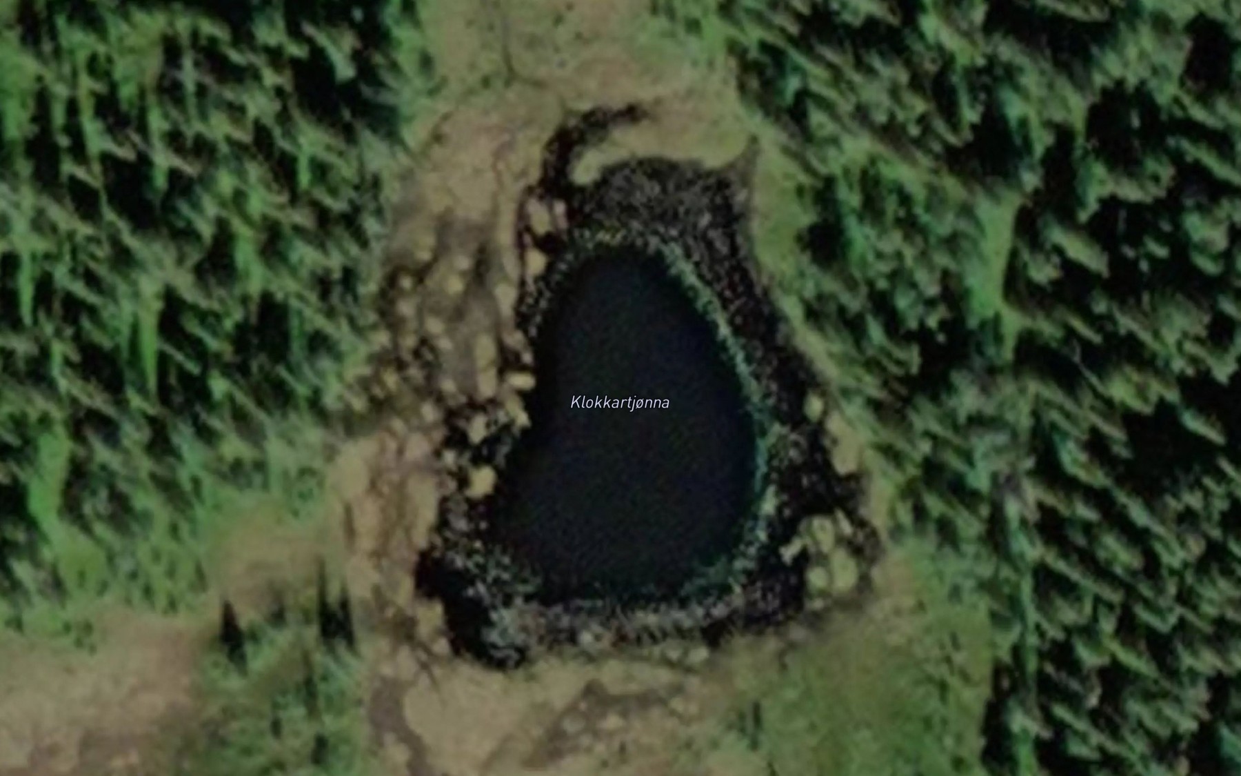 Satellite map of the Klokkartjorna