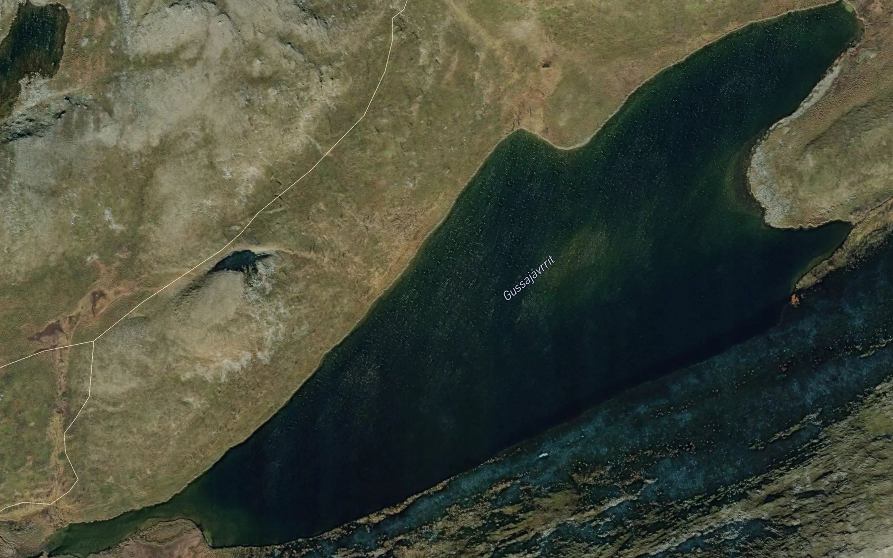 Satellite map of the Gussajavrit