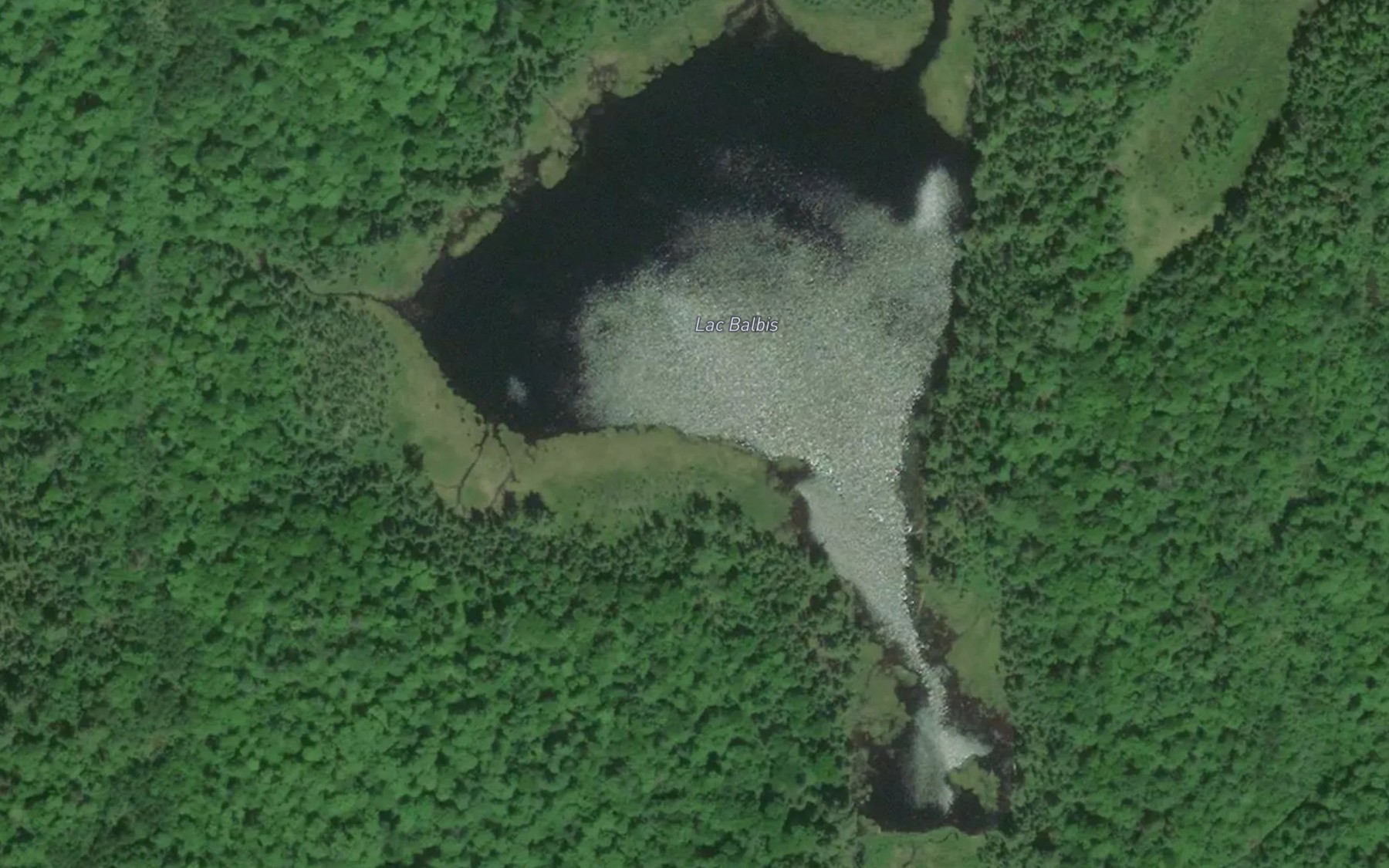 Satellite map of the Lac Balbis