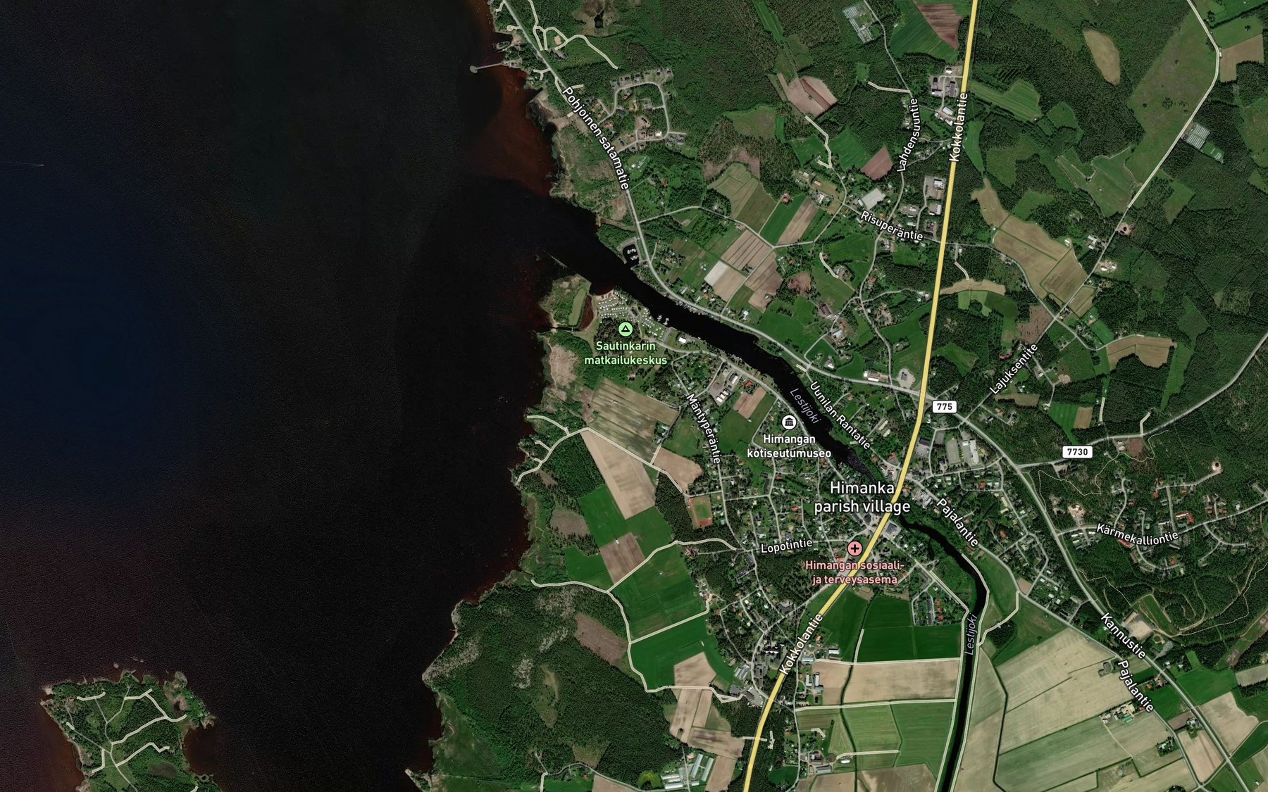 Satellite map of the Tomujoki