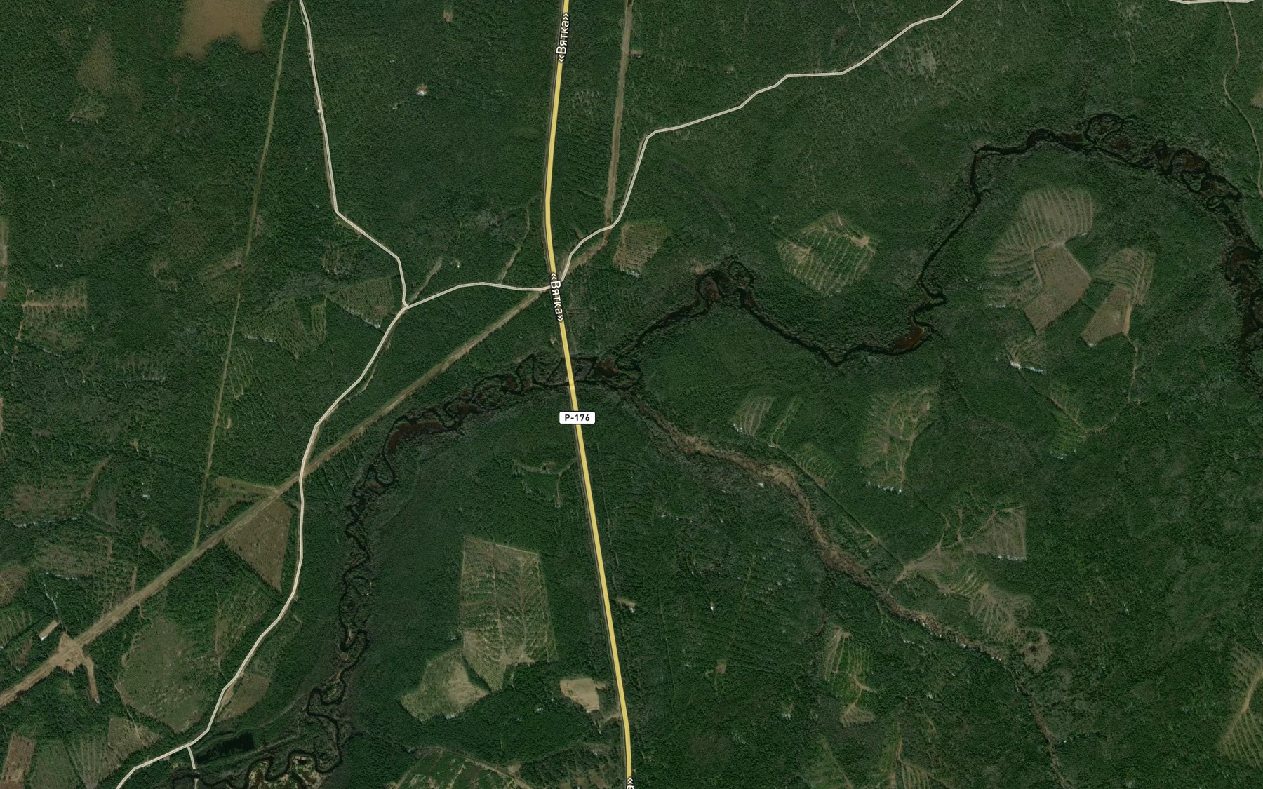 Satellite map of the Malyy Syv