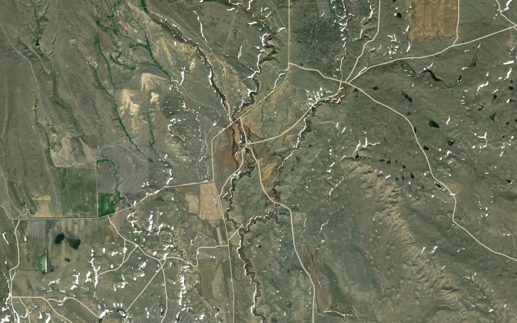 Satellite map of the Tootsie Creek