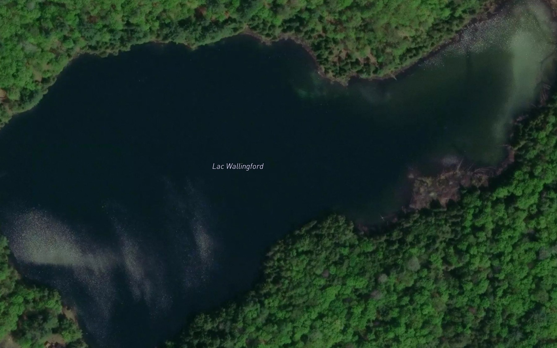 Satellite map of the Lac Wallingford