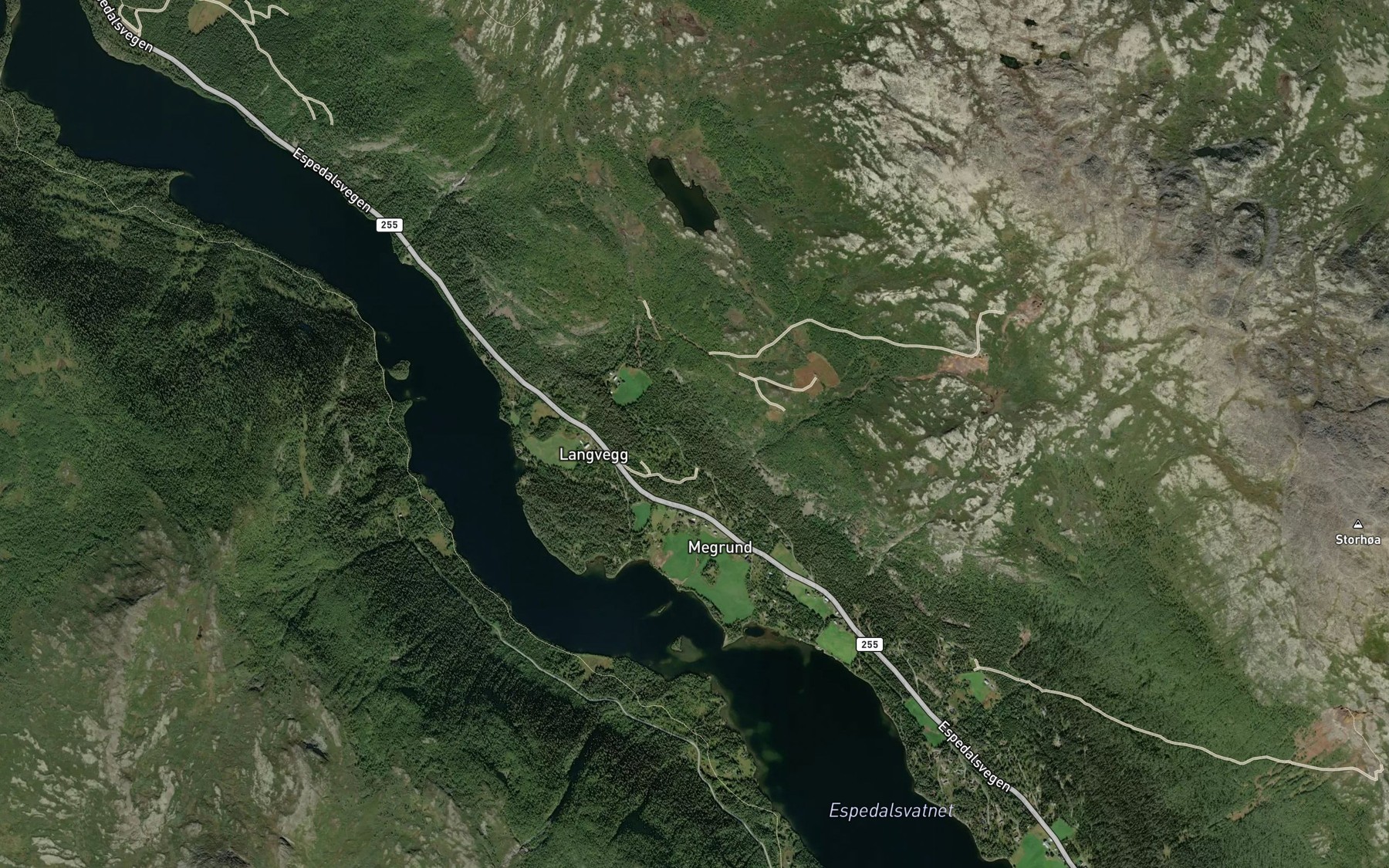 Satellite map of the Sagbekken
