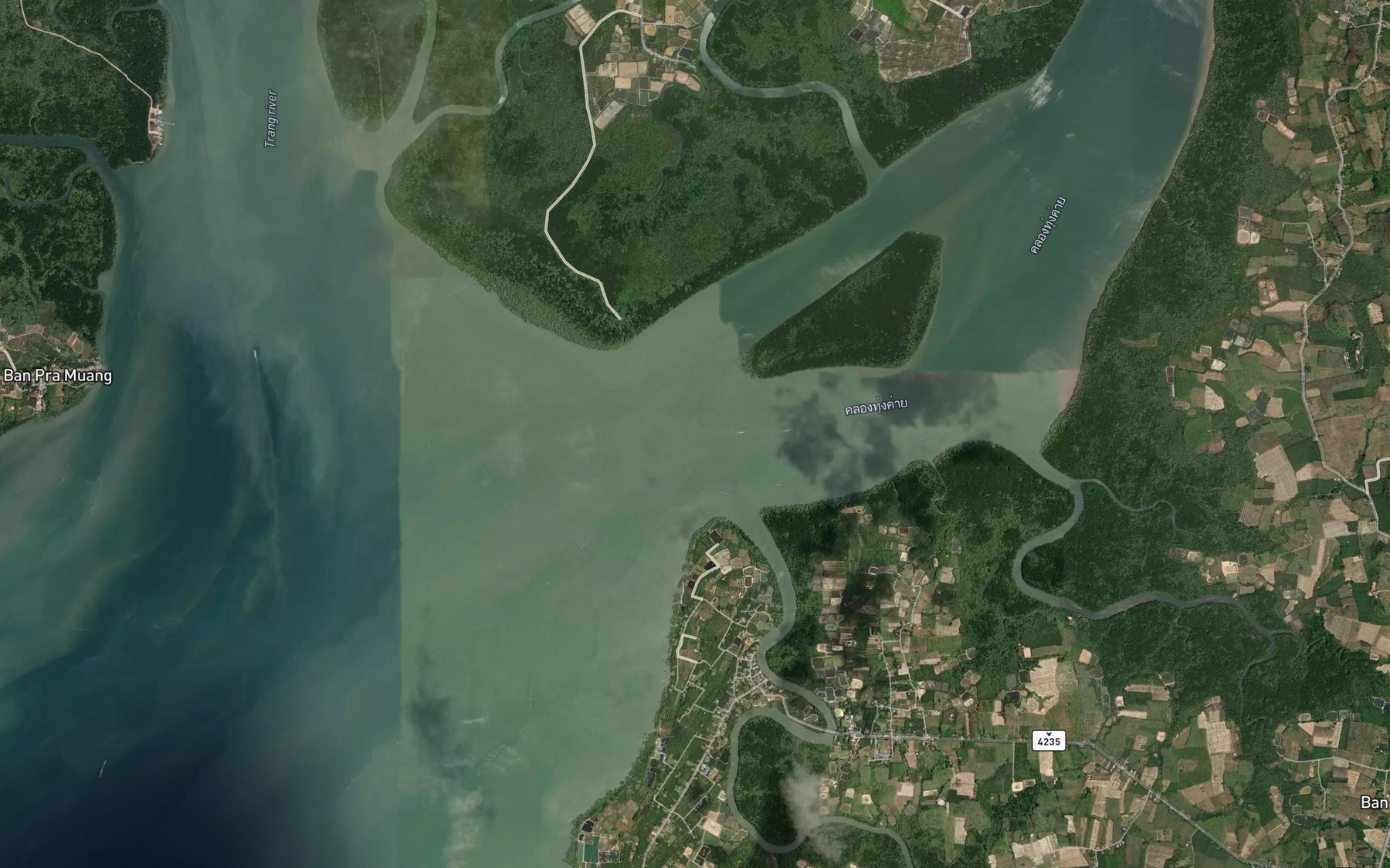 Satellite map of the Mae Nam Palian