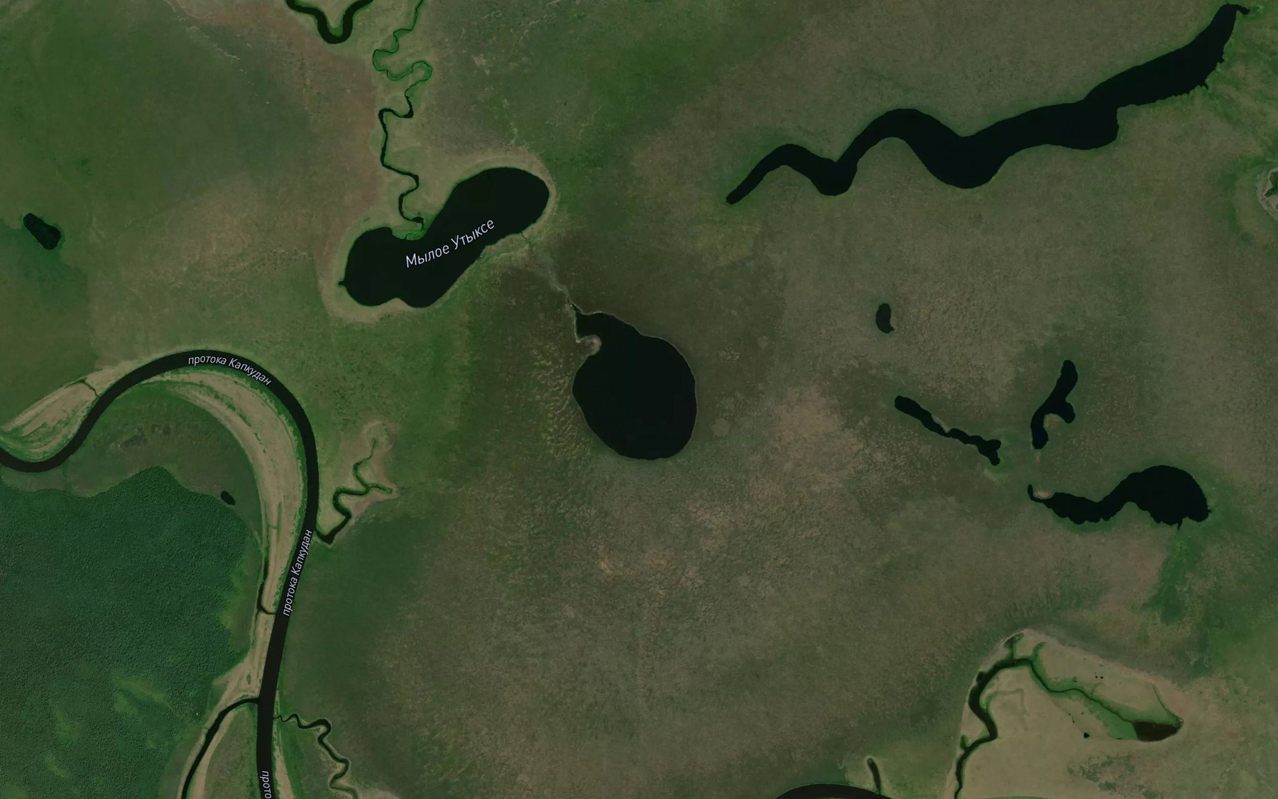 Satellite map of the Ozero Maloye Utykse