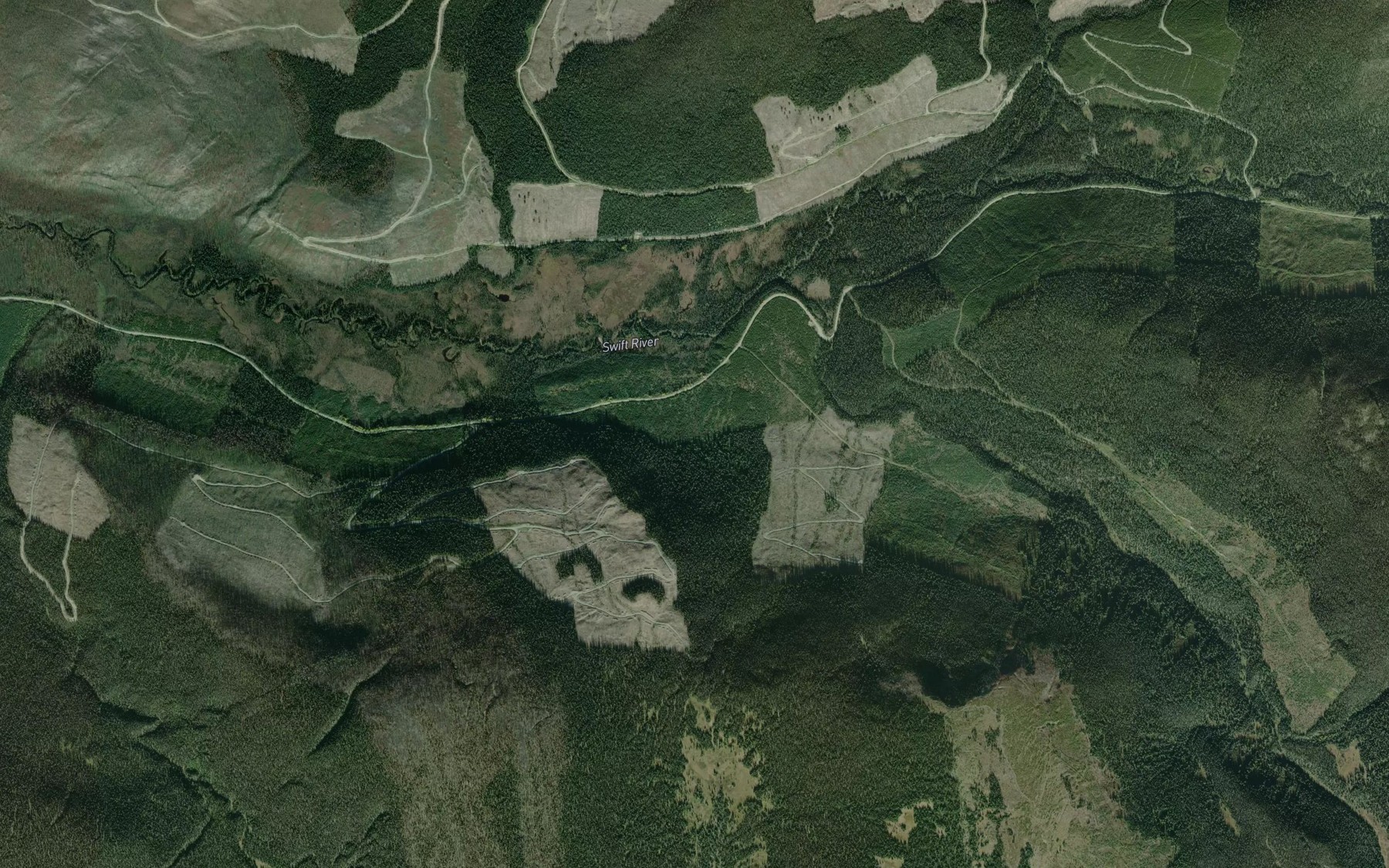 Satellite map of the McMartin Creek