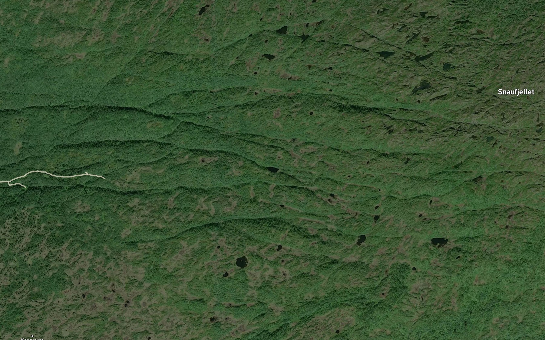 Satellite map of the Kvanntoheivatnet