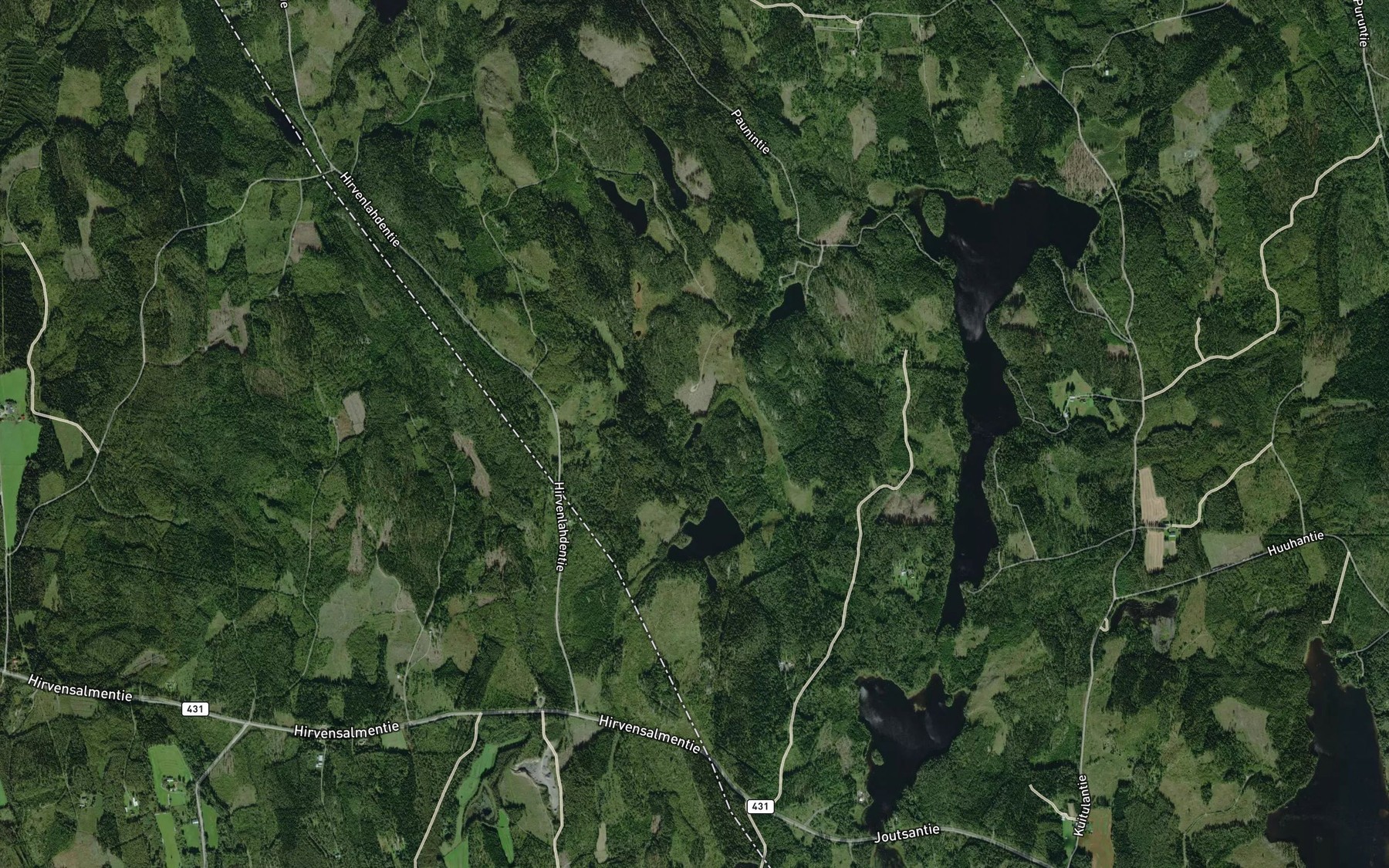 Satellite map of the Haukilampi