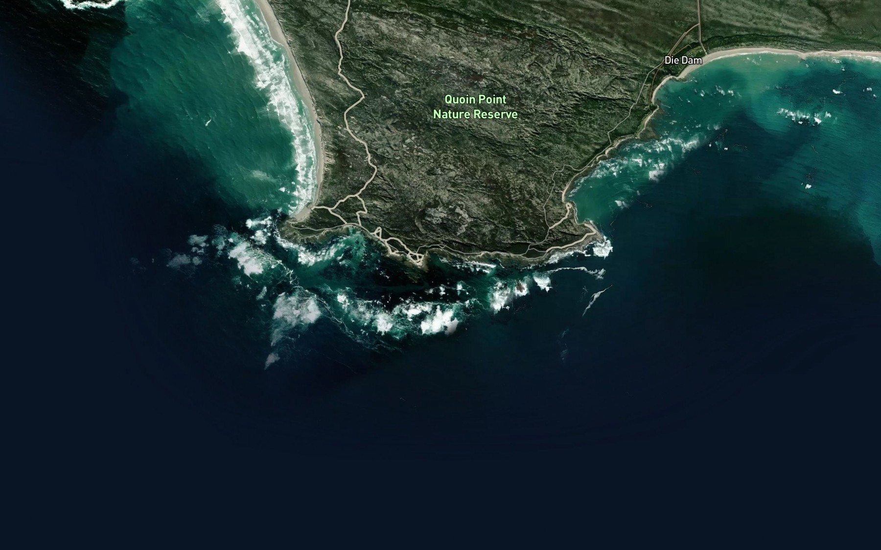 Satellite map of the Oubaai