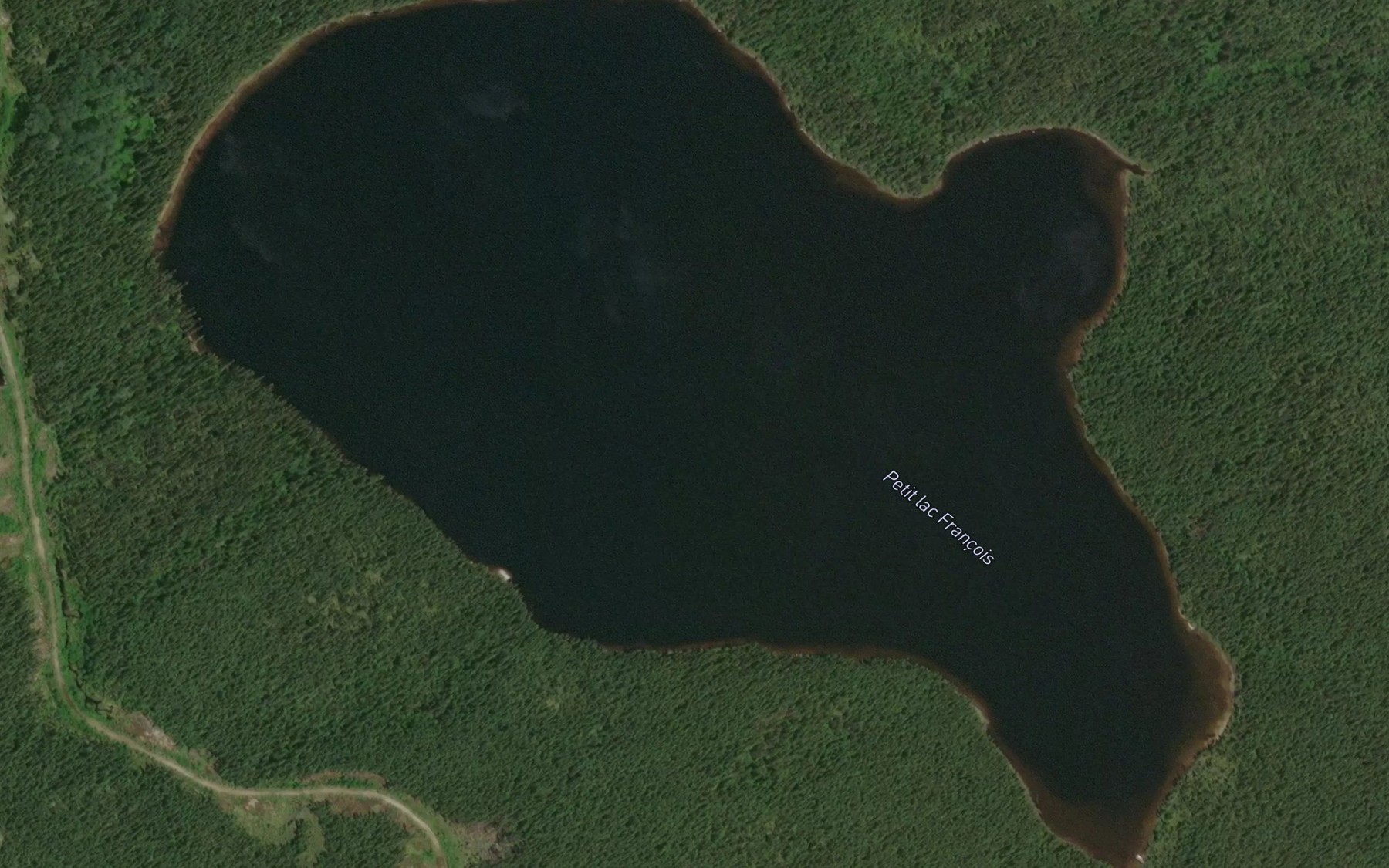 Satellite map of the Petit lac Francois