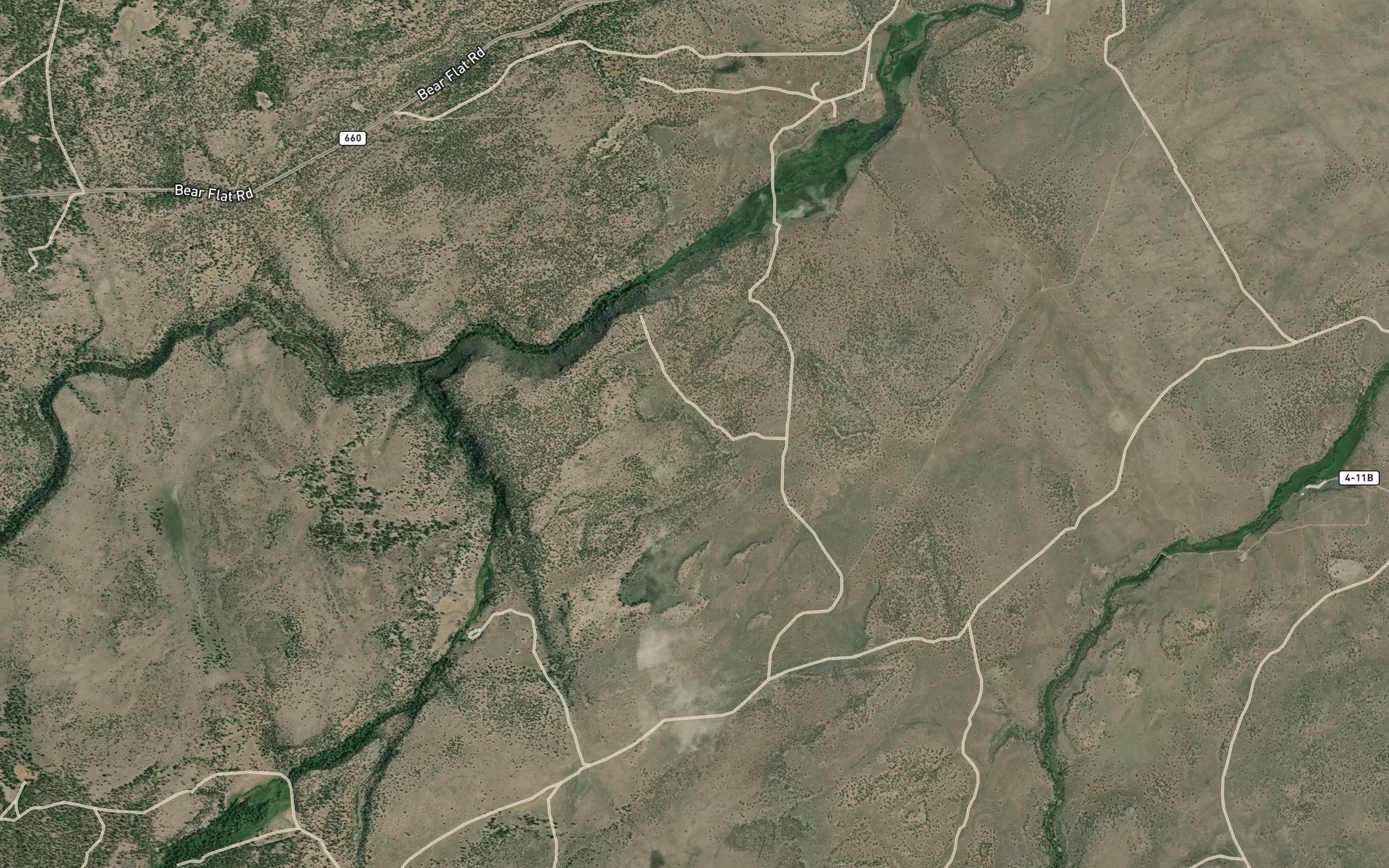 Satellite map of the Freeman Spring