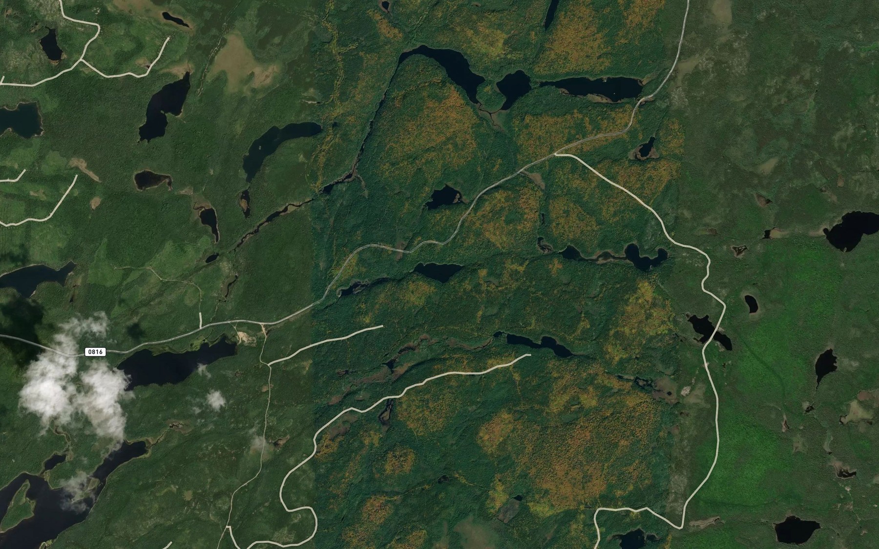 Satellite map of the Lac Twist