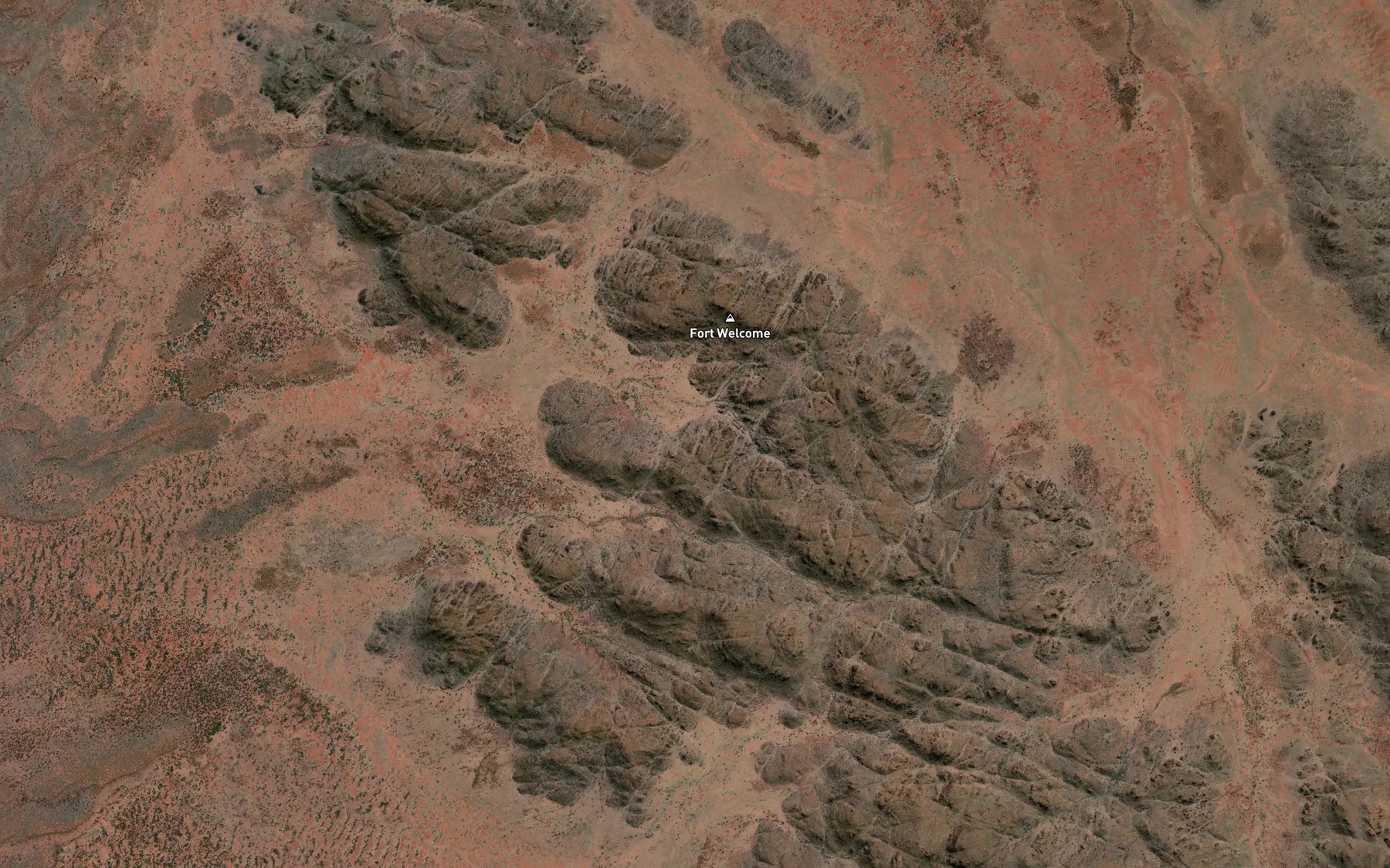 Satellite map of the Fort Welcome Spring