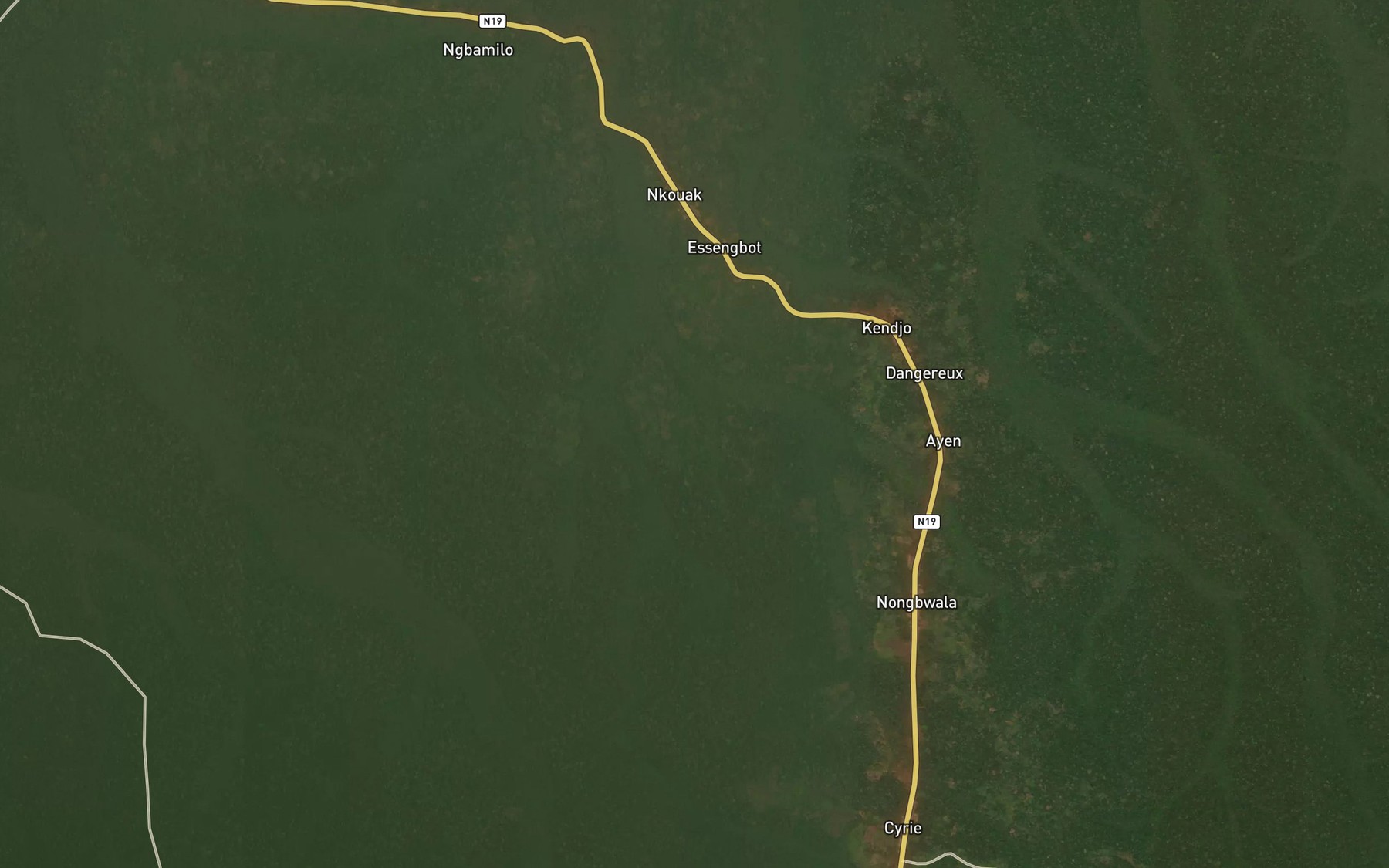 Satellite map of the Ntoum