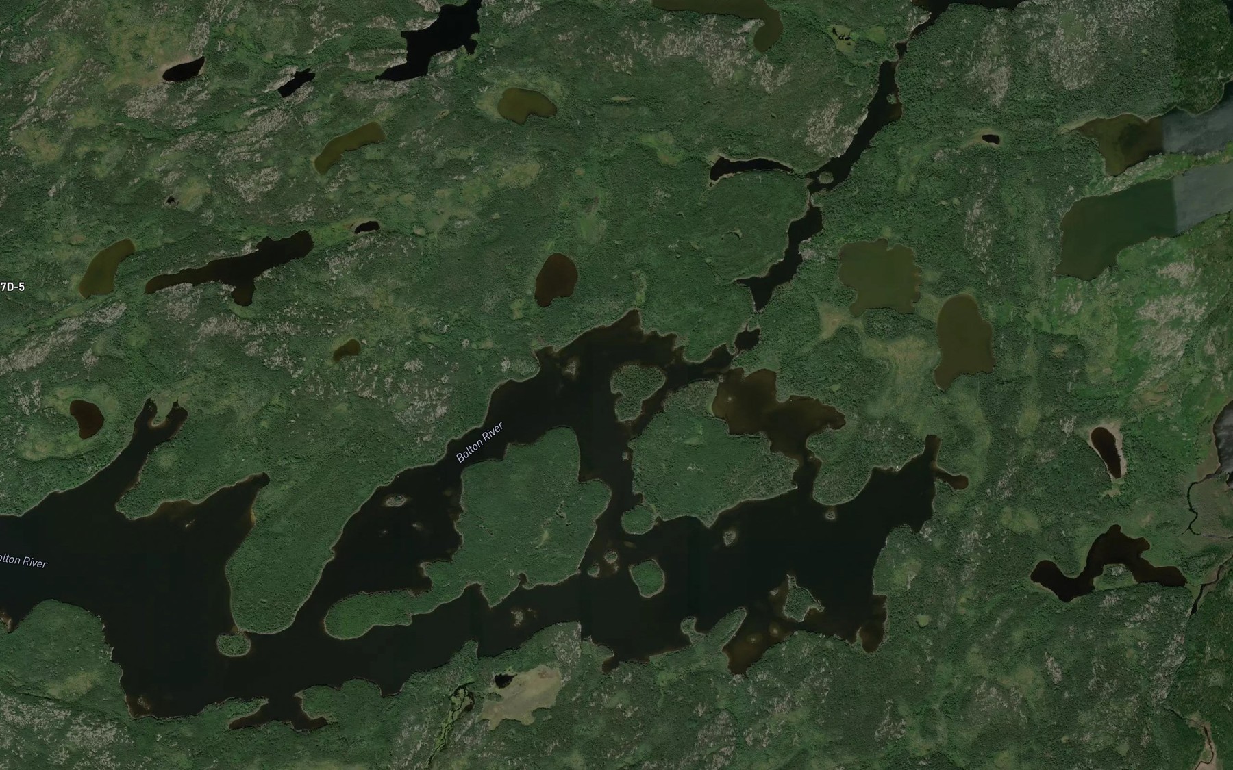 Satellite map of the Meyers Bay