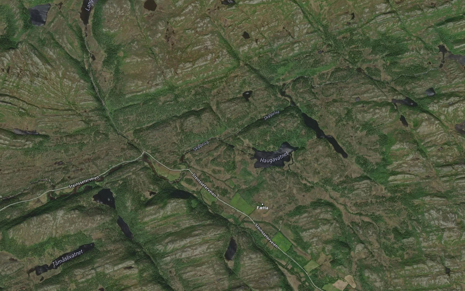 Satellite map of the Haugvassbekken